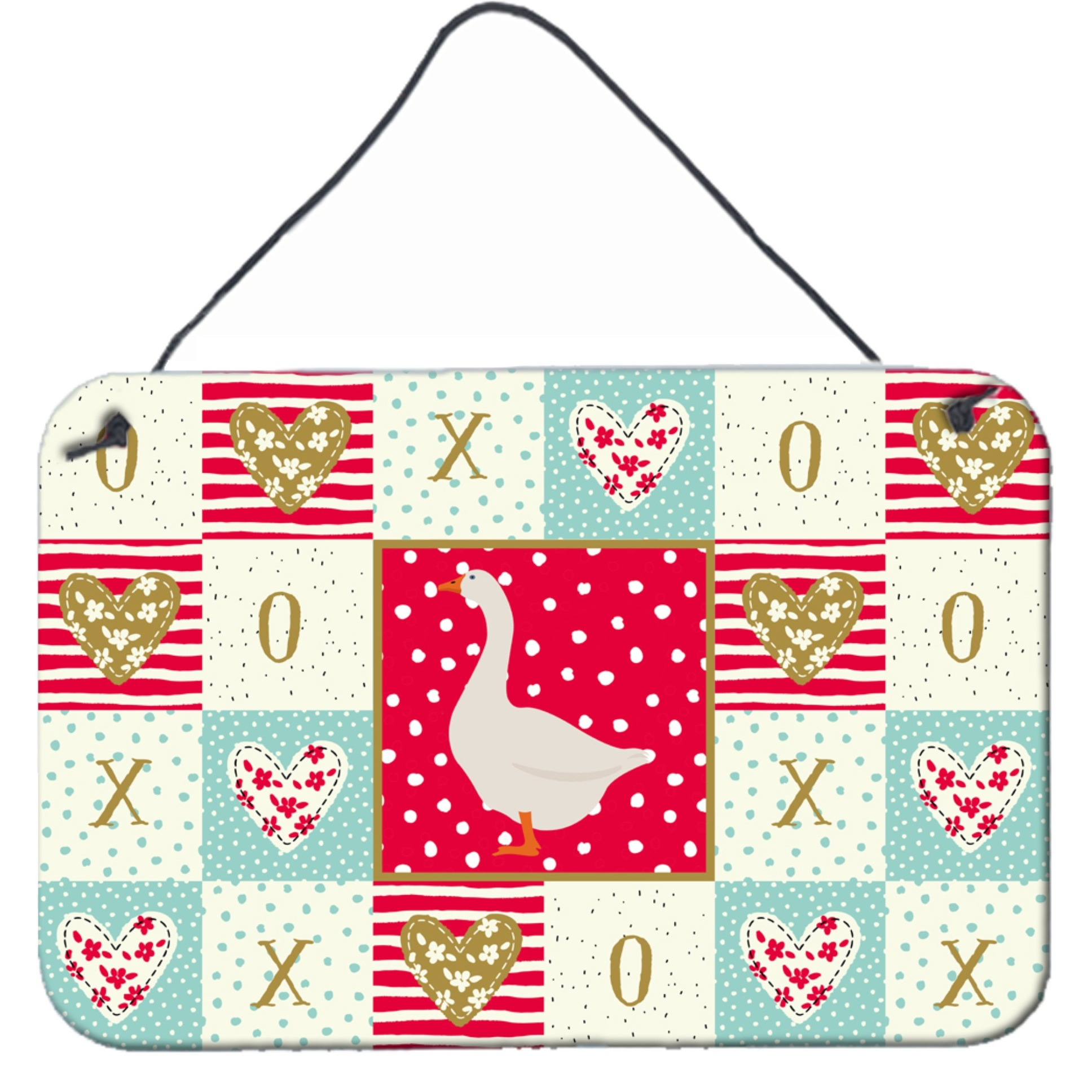 &quotCaroline's Treasures Embden Goose Love Door Hanging Prints wall-decor, Multicolor"