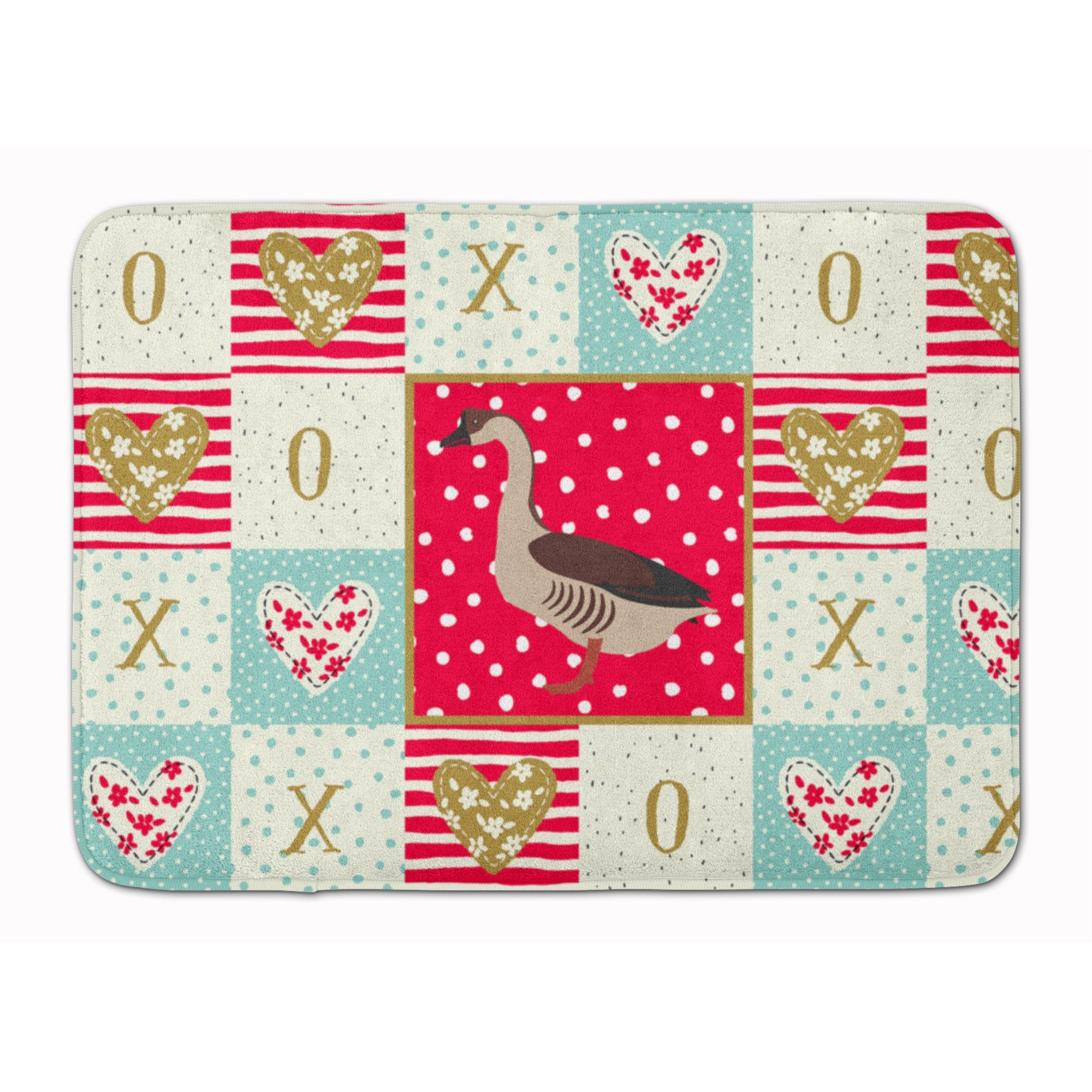&quotCaroline's Treasures Chinese Goose Love Machine Washable Memory Foam Mat doormats, Multicolor"