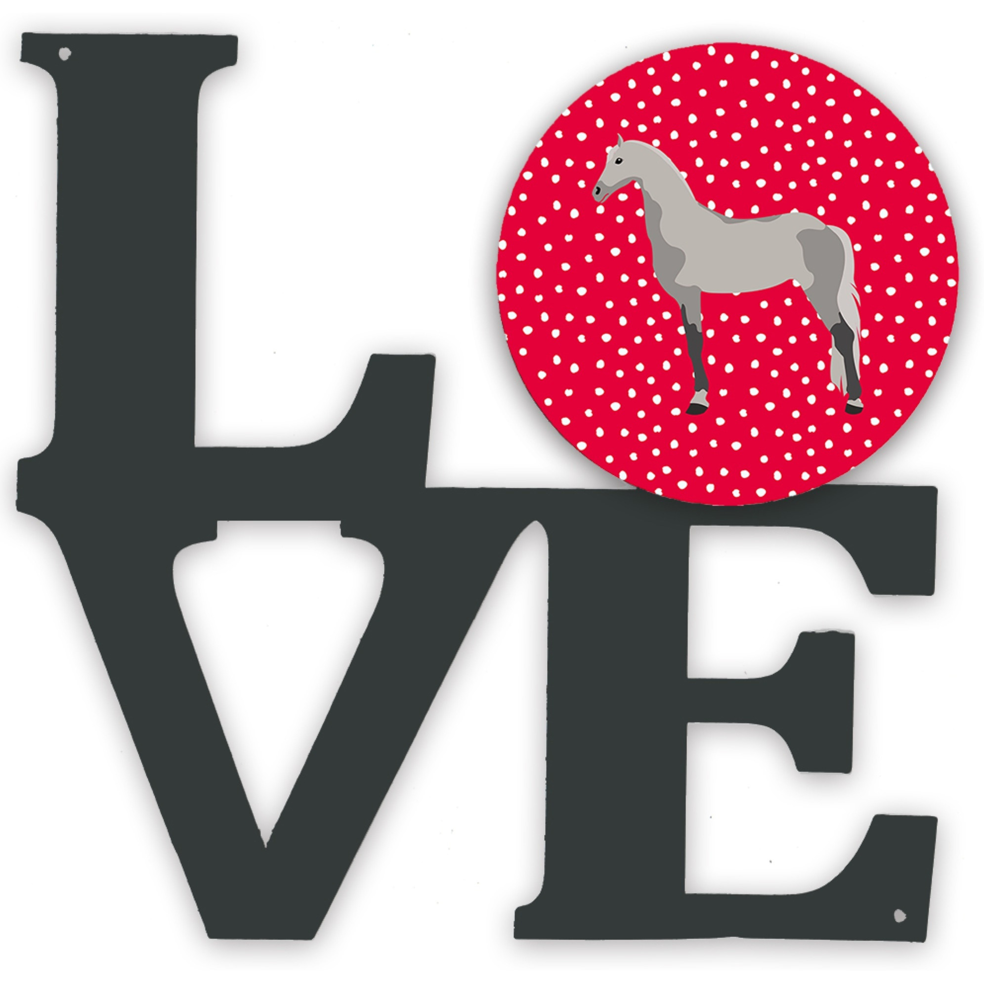 &quotCaroline's Treasures Orlov Trotter Horse Metal Artwork Love wall-decor, Multicolor"