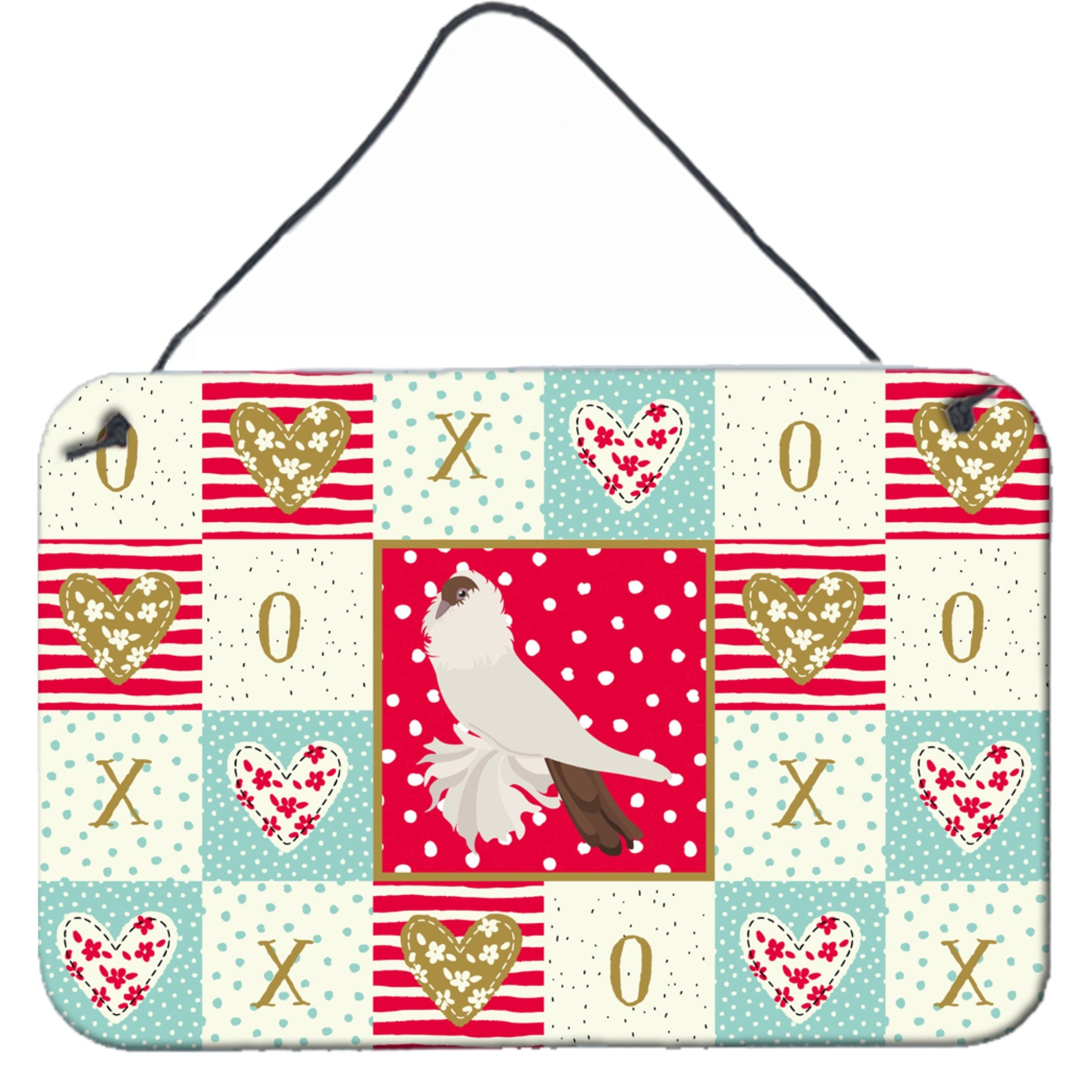 &quotCaroline's Treasures German Helmet Pigeon Love Door Hanging Prints wall-decor, Multicolor"