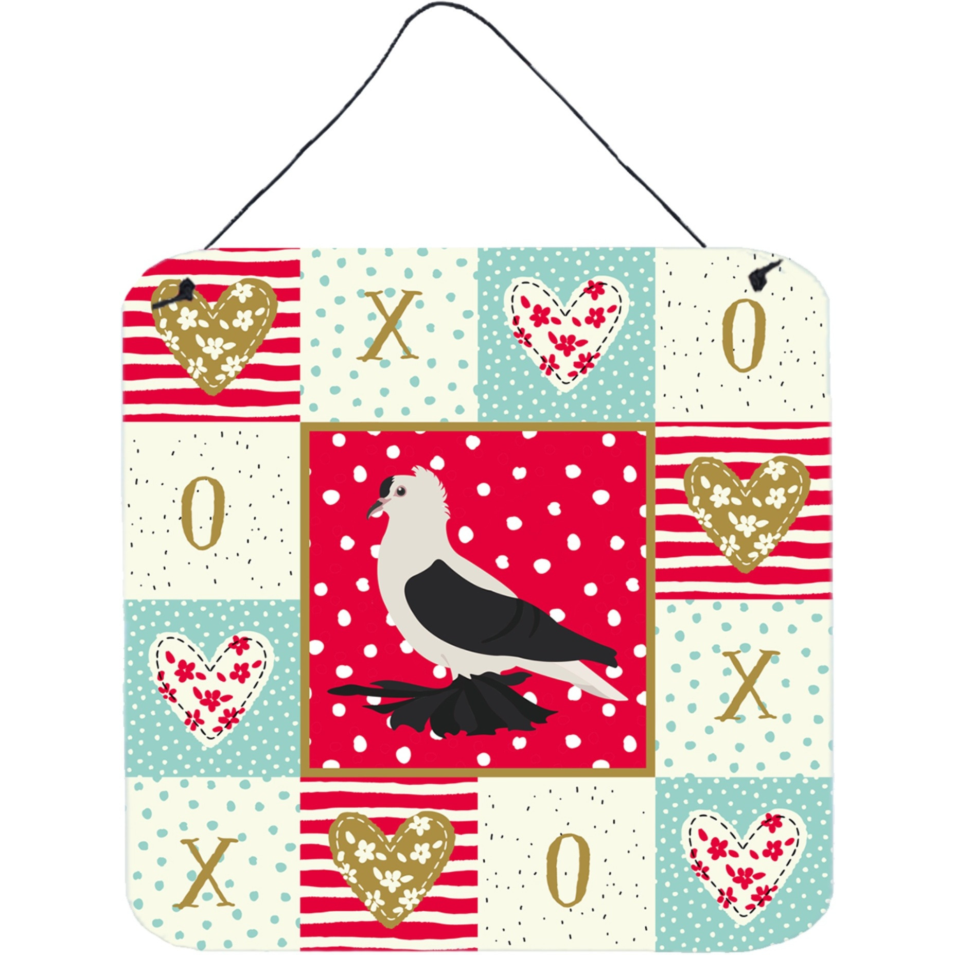 &quotCaroline's Treasures Saxon Fairy Swallow Pigeon Love Door Hanging Prints wall-decor, Multicolor"