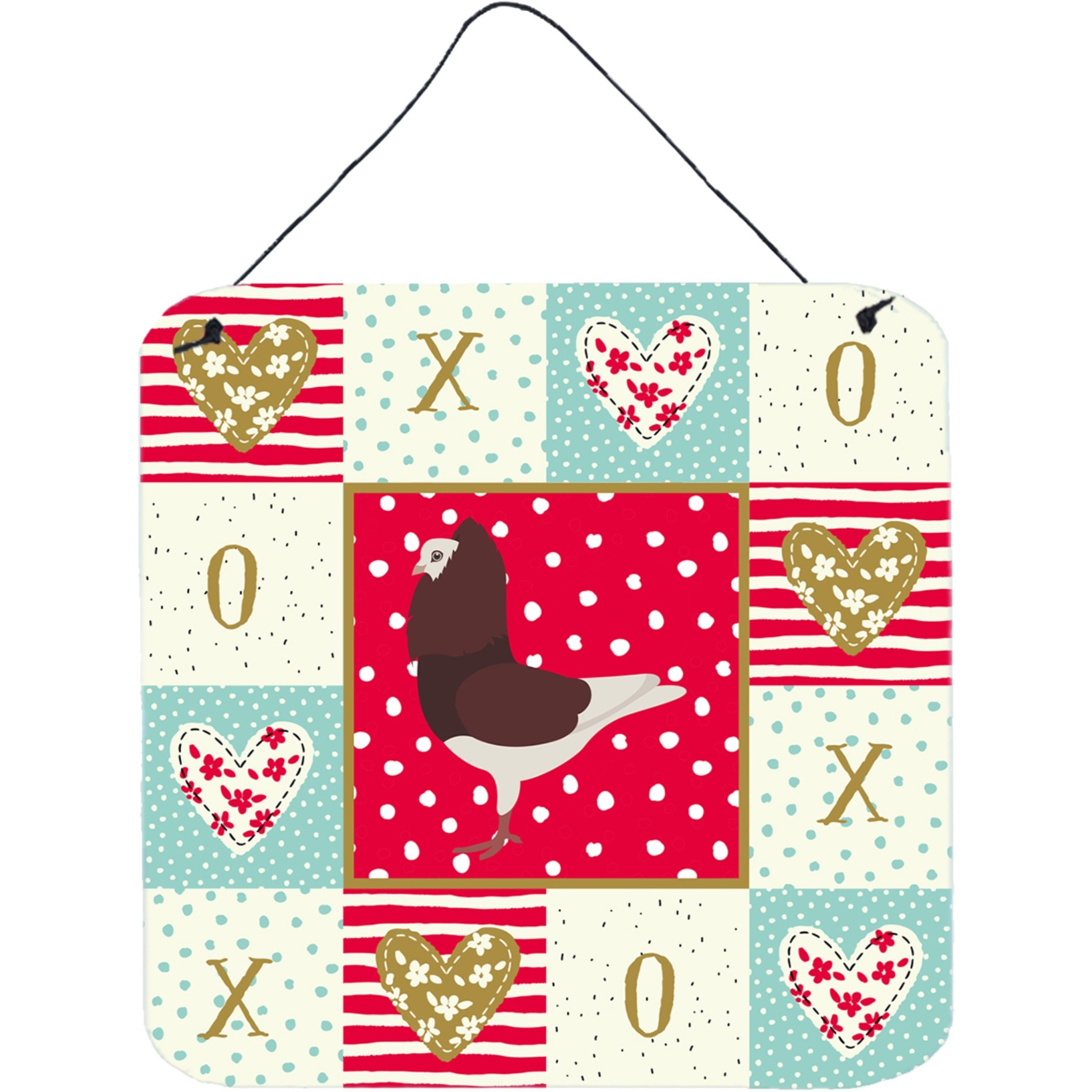 &quotCaroline's Treasures Capuchin Red Pigeon Love Door Hanging Prints wall-decor, Multicolor"
