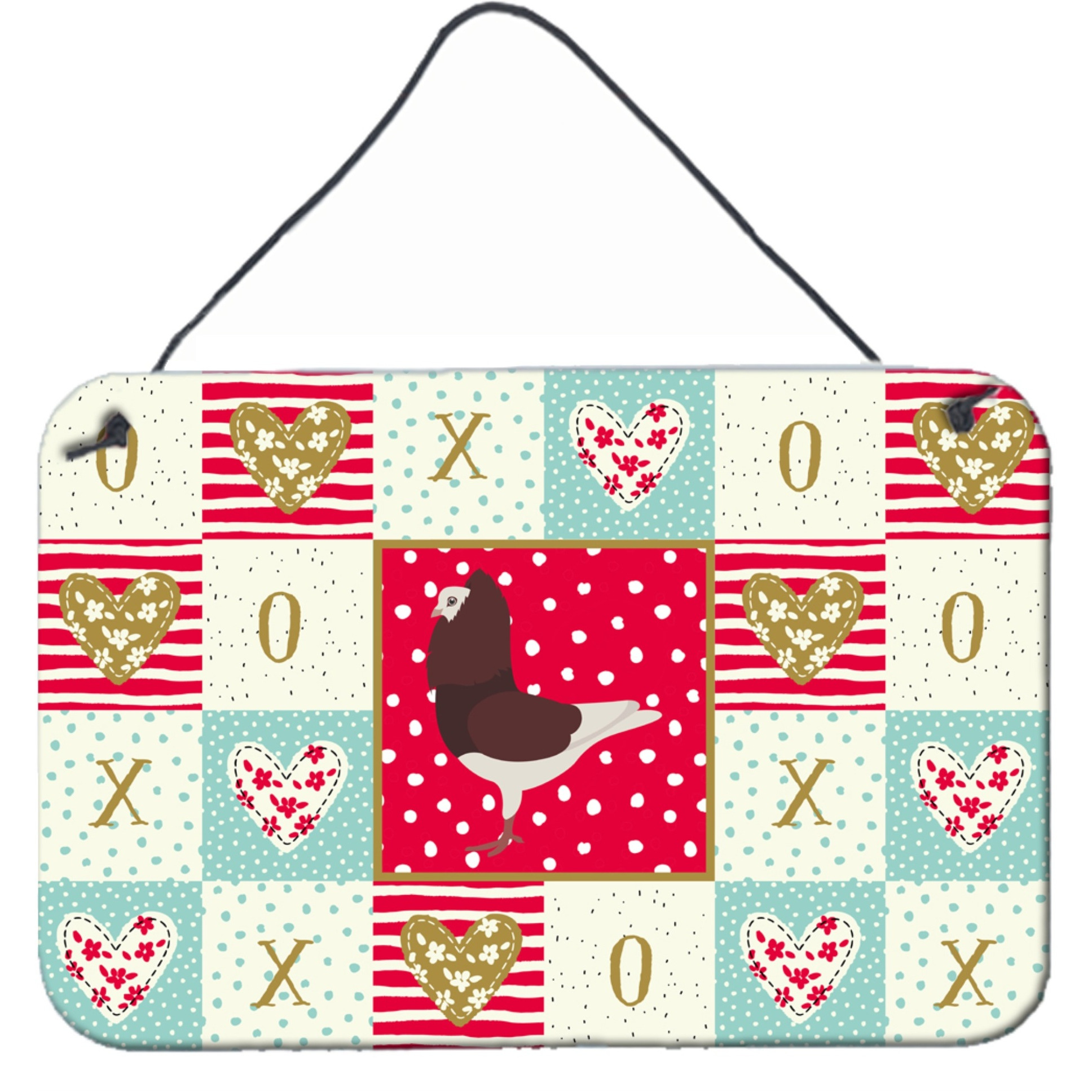 &quotCaroline's Treasures Capuchin Red Pigeon Love Door Hanging Prints wall-decor, Multicolor"