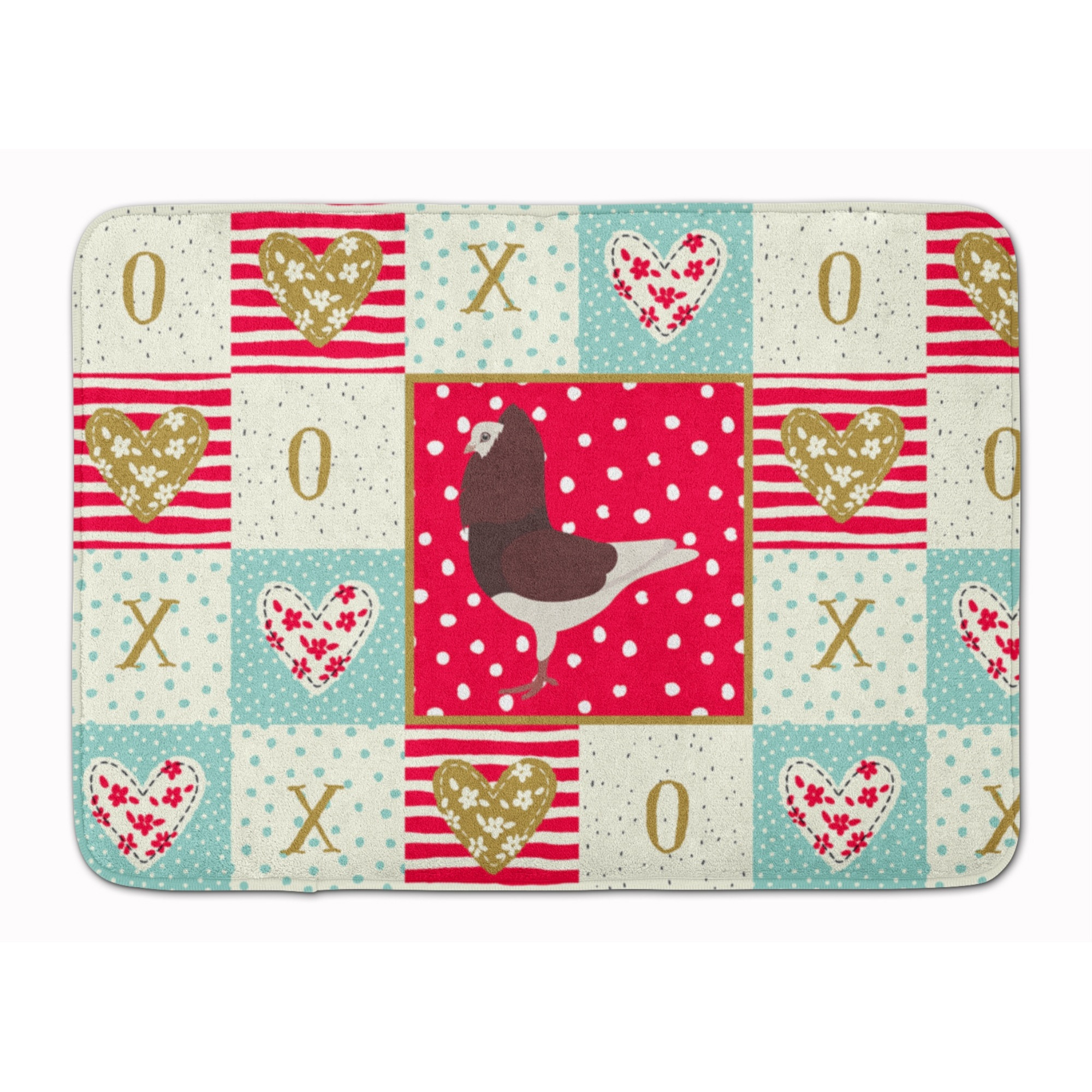 &quotCaroline's Treasures Capuchin Red Pigeon Love Machine Washable Memory Foam Mat doormats, Multicolor"