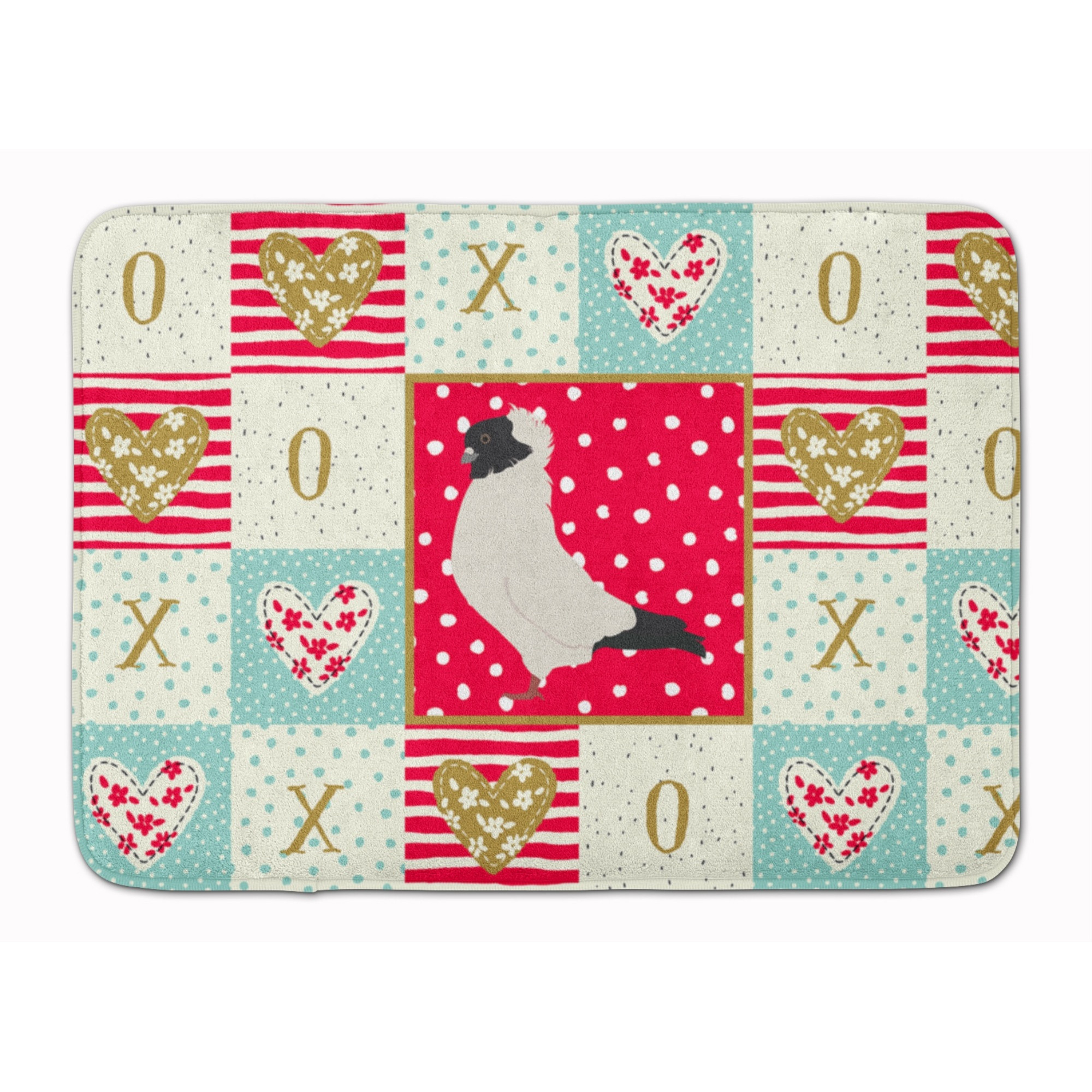 &quotCaroline's Treasures Nun Pigeon Love Machine Washable Memory Foam Mat doormats, Multicolor"
