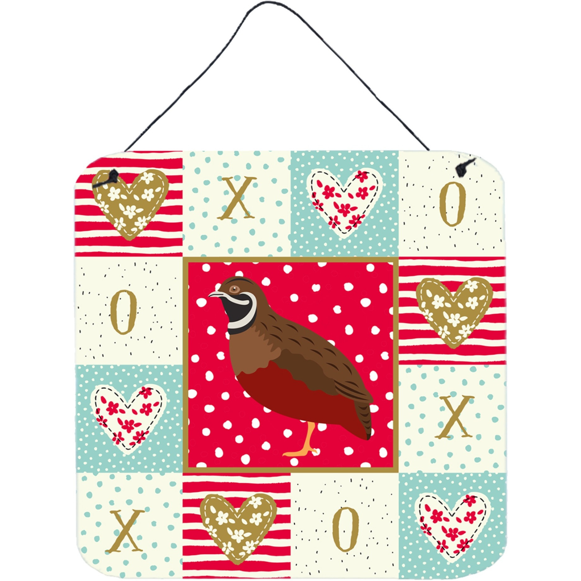 &quotCaroline's Treasures Chinese Painted or King Quail Love Door Hanging Prints wall-decor, Multicolor"