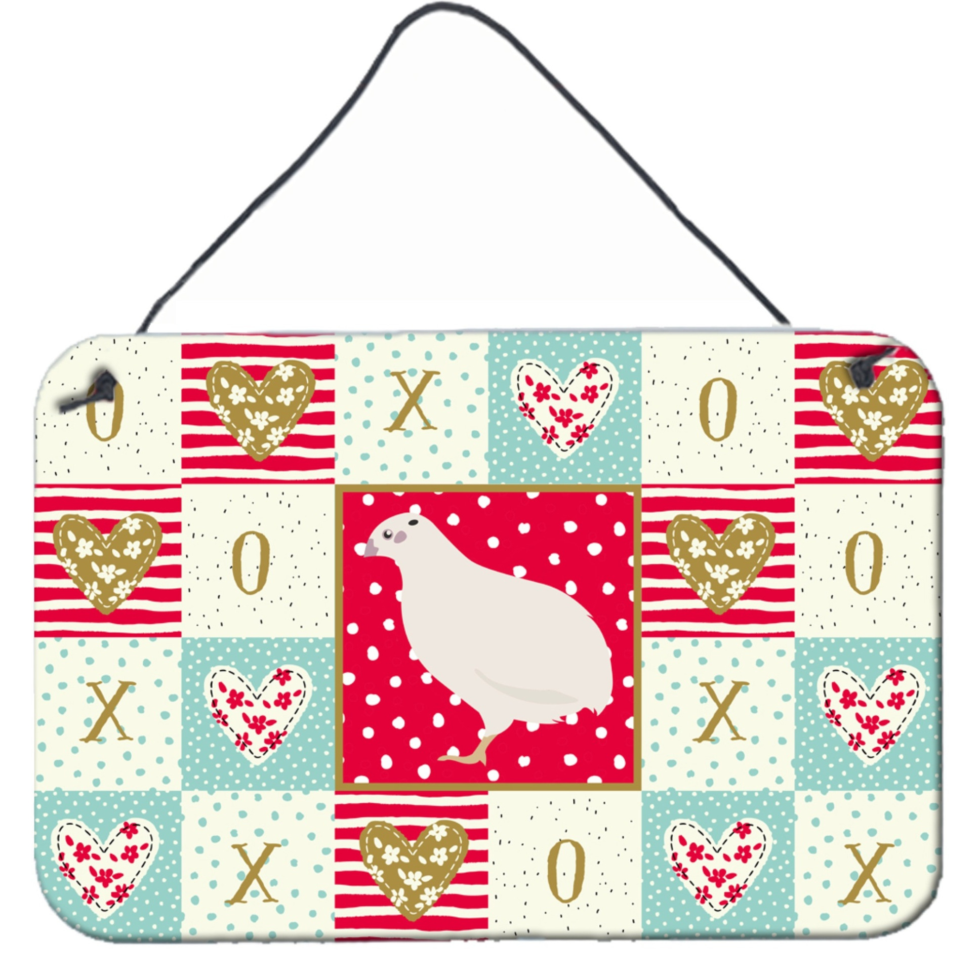 &quotCaroline's Treasures Texas Quail Love Door Hanging Prints wall-decor, Multicolor"