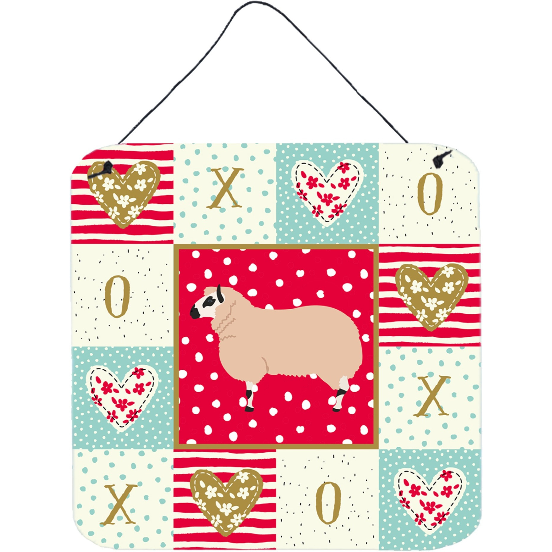 &quotCaroline's Treasures Kerry Hill Sheep Love Door Hanging Prints wall-decor, Multicolor"