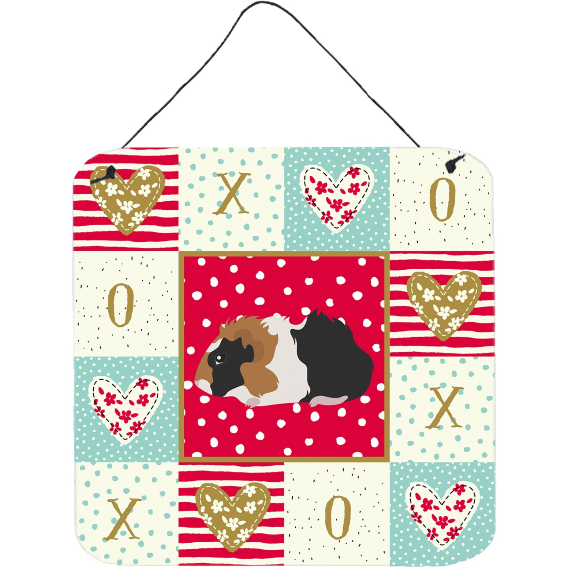 &quotCaroline's Treasures Abyssinian Guinea Pig Love Door Hanging Prints wall-decor, Multicolor"