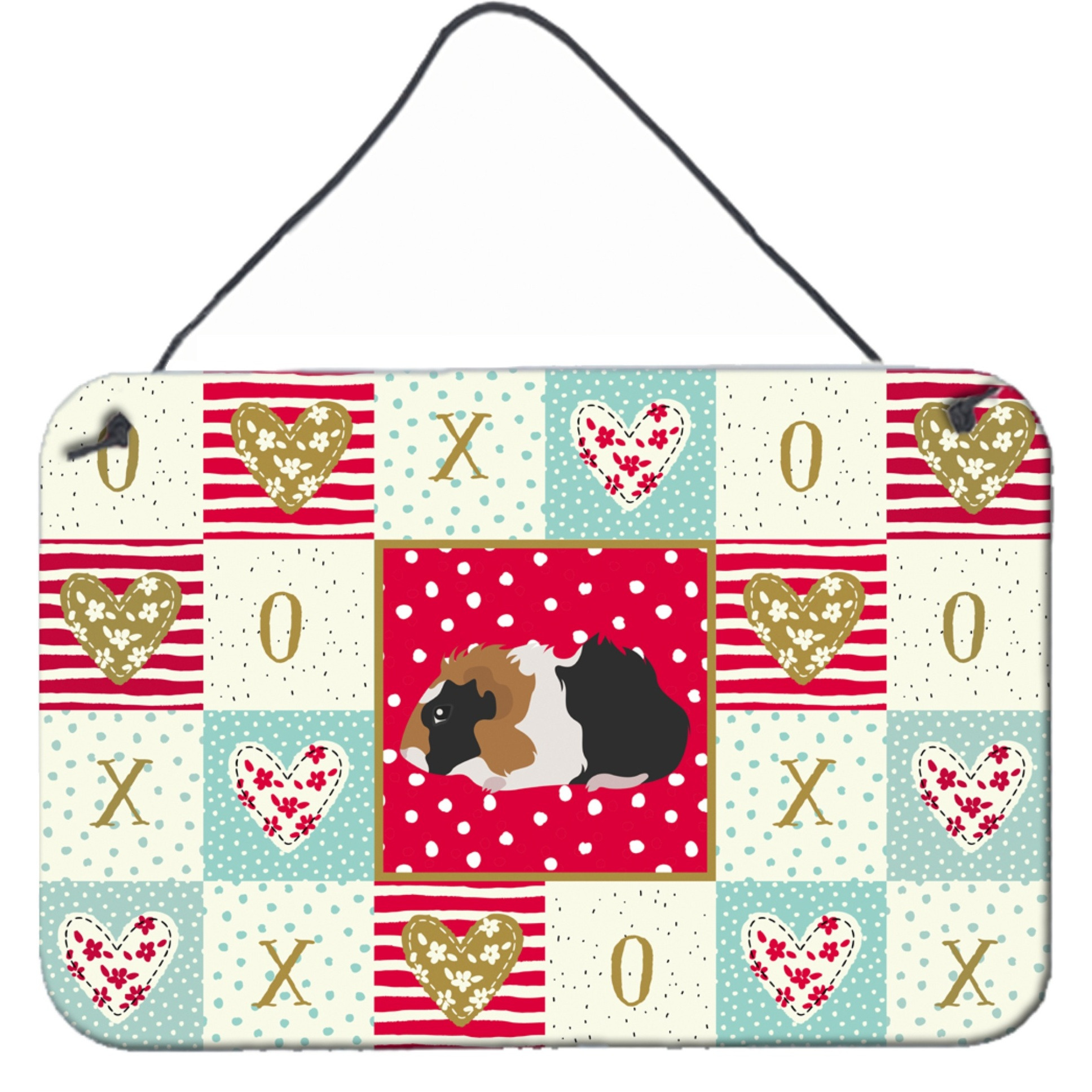 &quotCaroline's Treasures Abyssinian Guinea Pig Love Door Hanging Prints wall-decor, Multicolor"