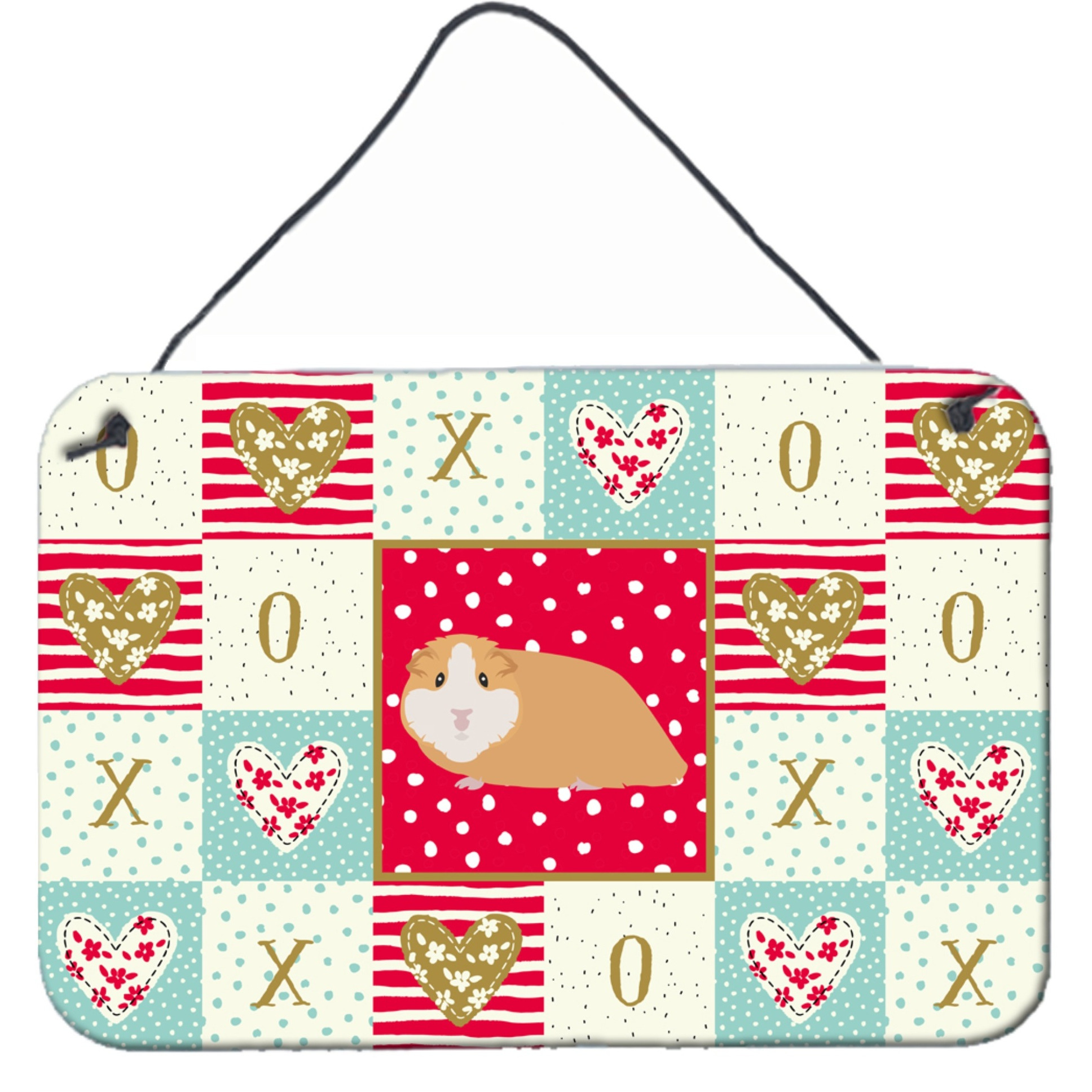 &quotCaroline's Treasures American Guinea Pig Love Door Hanging Prints wall-decor, Multicolor"