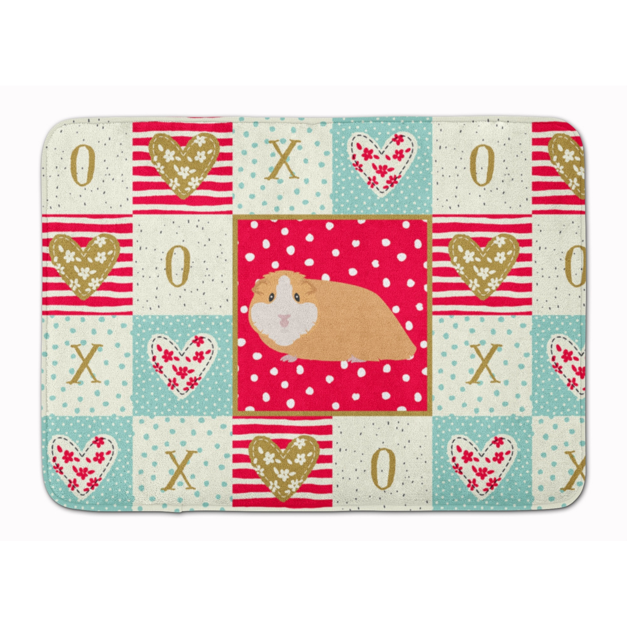 &quotCaroline's Treasures American Guinea Pig Love Machine Washable Memory Foam Mat doormats, Multicolor"