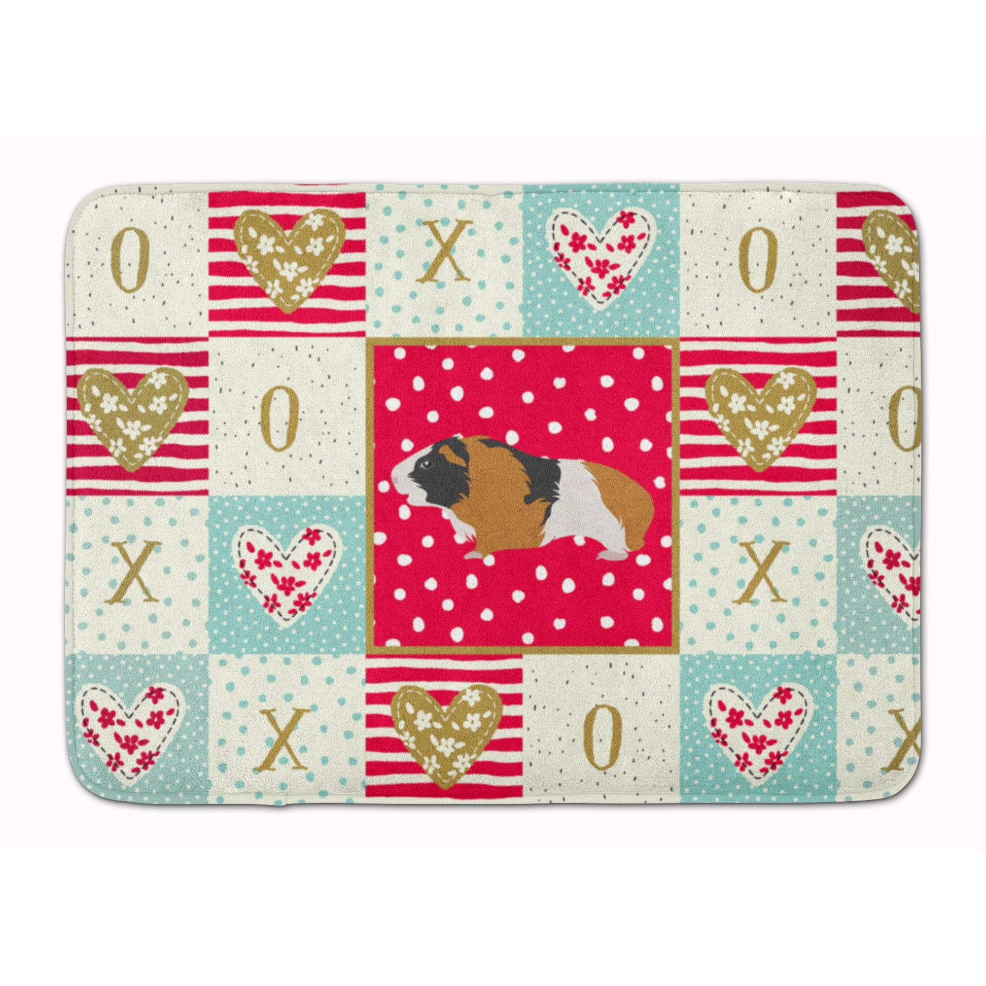 &quotCaroline's Treasures Rex Guinea Pig Love Machine Washable Memory Foam Mat doormats, Multicolor"