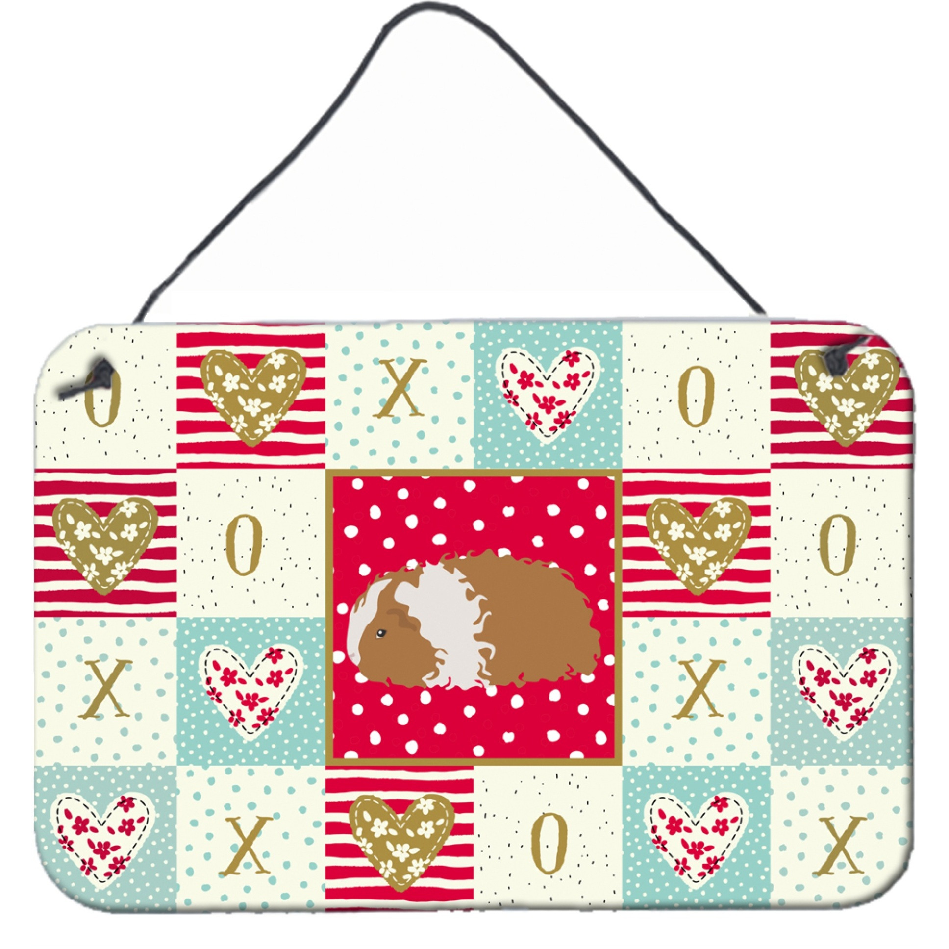 &quotCaroline's Treasures Texel Guinea Pig Love Door Hanging Prints wall-decor, Multicolor"