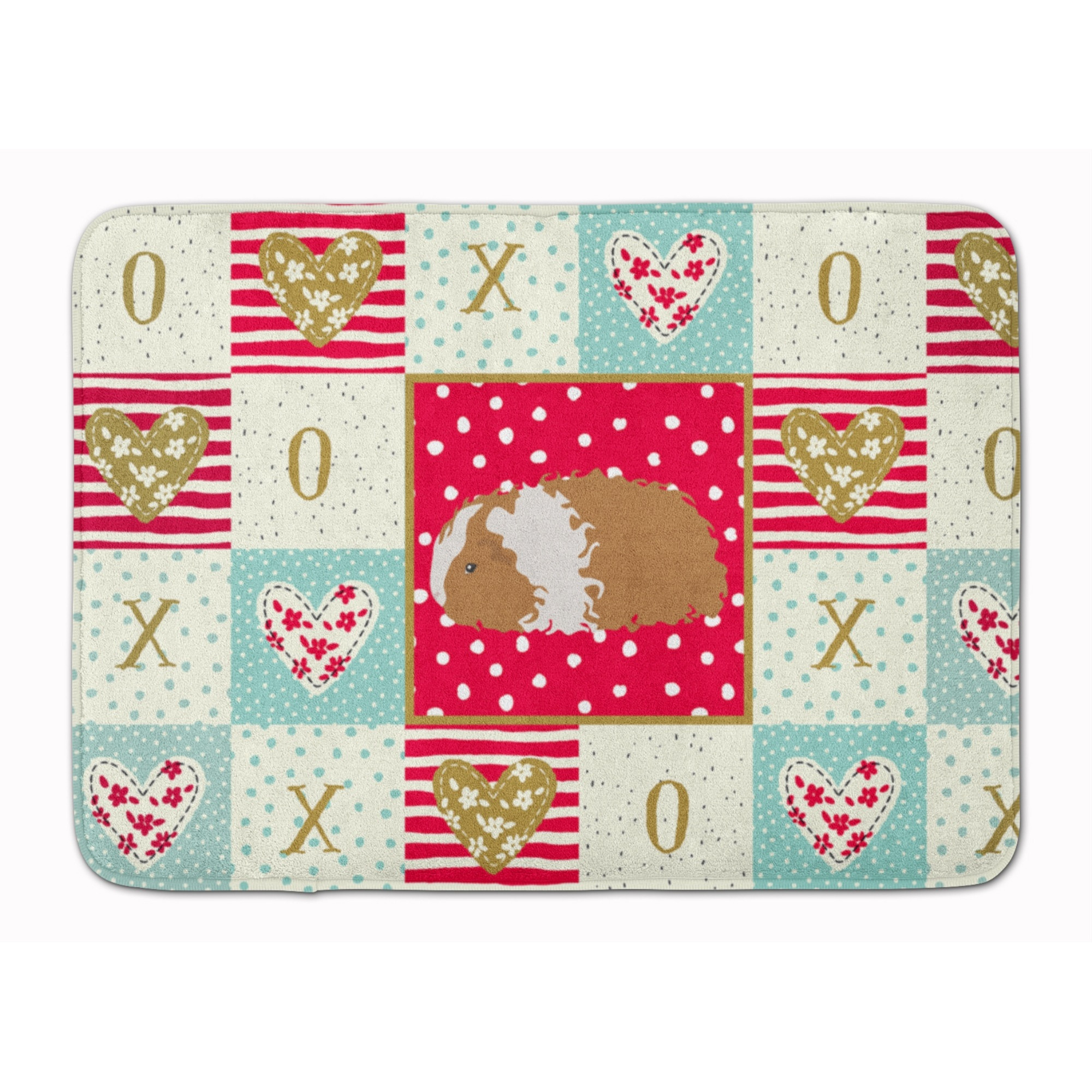 &quotCaroline's Treasures Texel Guinea Pig Love Machine Washable Memory Foam Mat doormats, Multicolor"