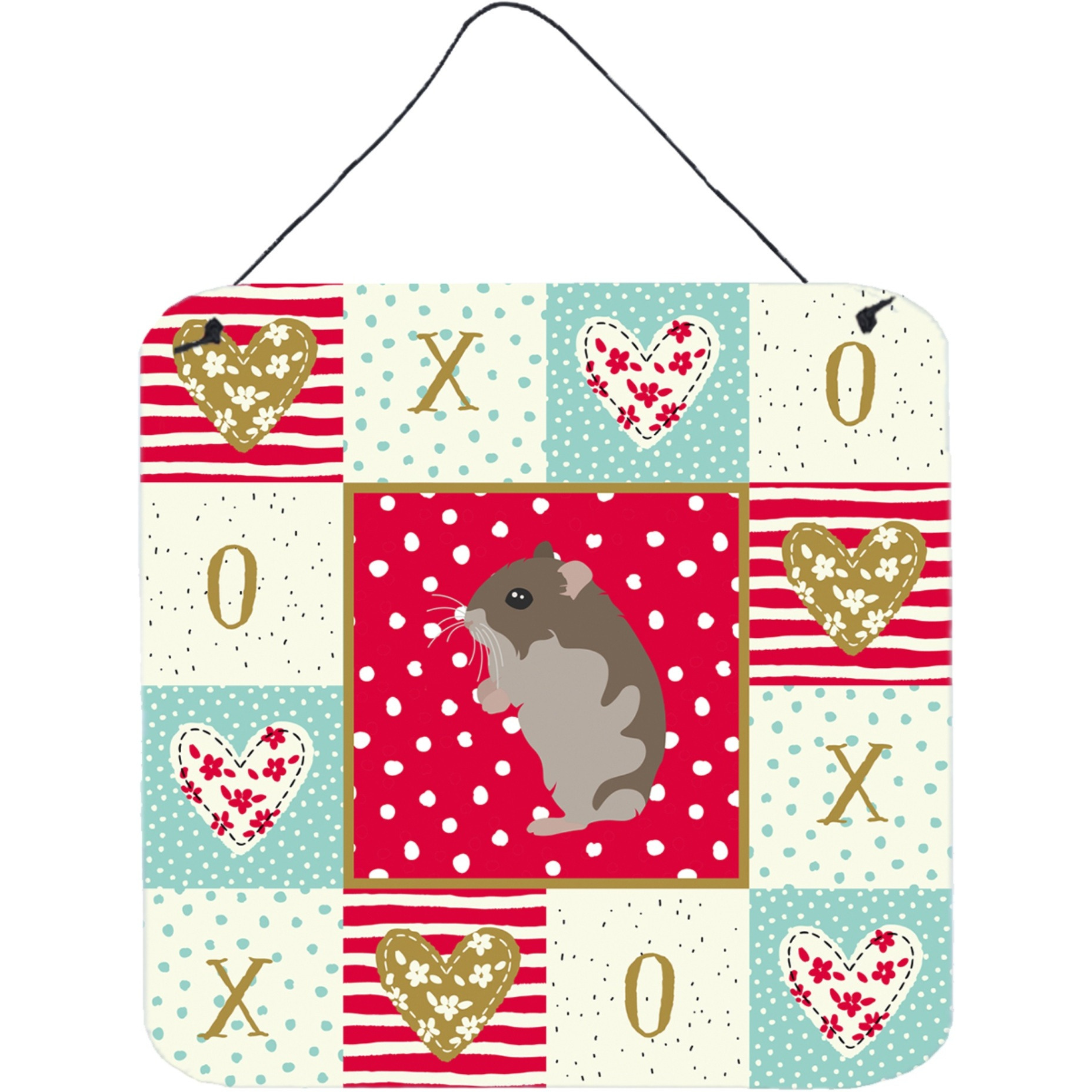 &quotCaroline's Treasures Dwarf Hamster Love Door Hanging Prints wall-decor, Multicolor"
