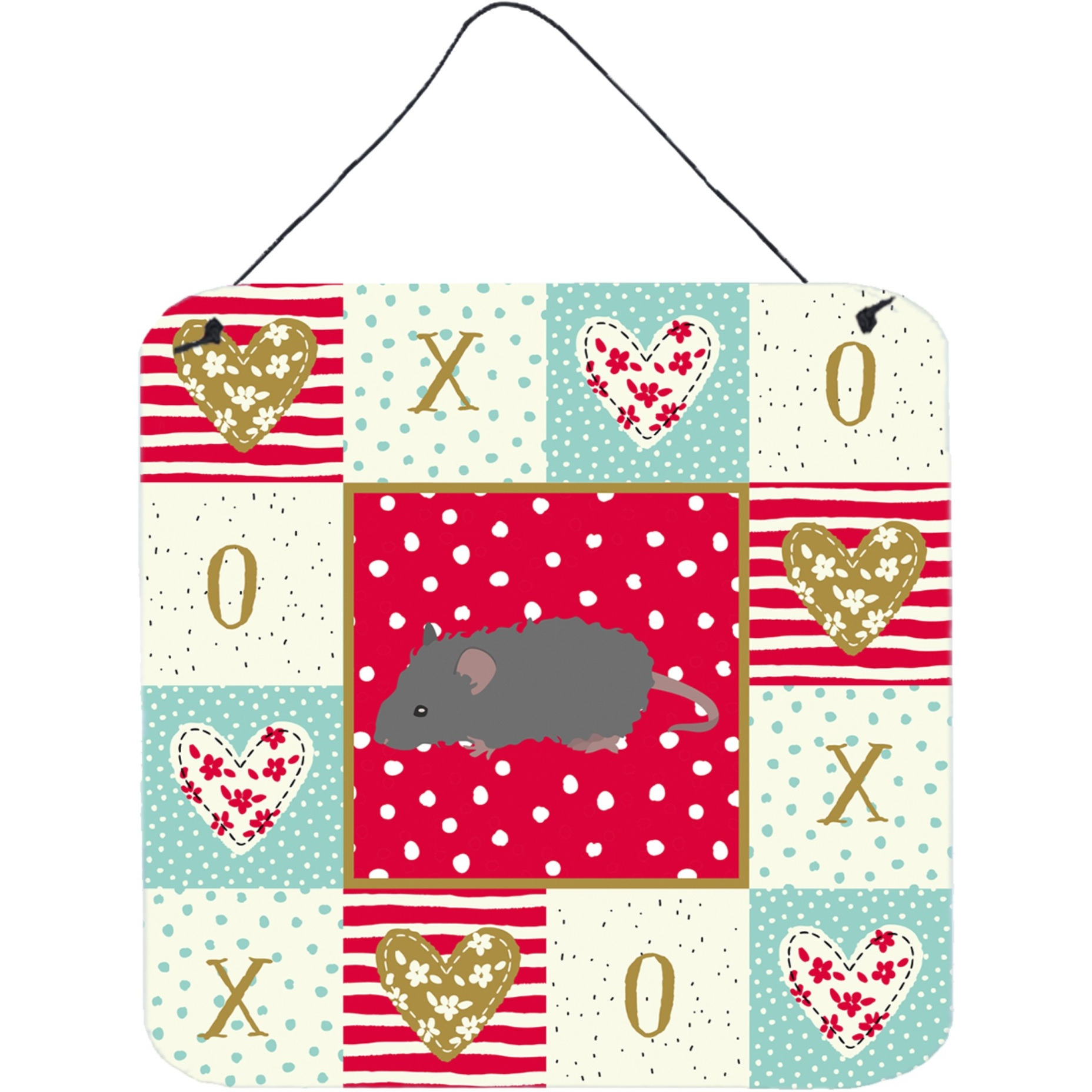 &quotCaroline's Treasures Australian Long Coated Mouse Love Door Hanging Prints wall-decor, Multicolor"