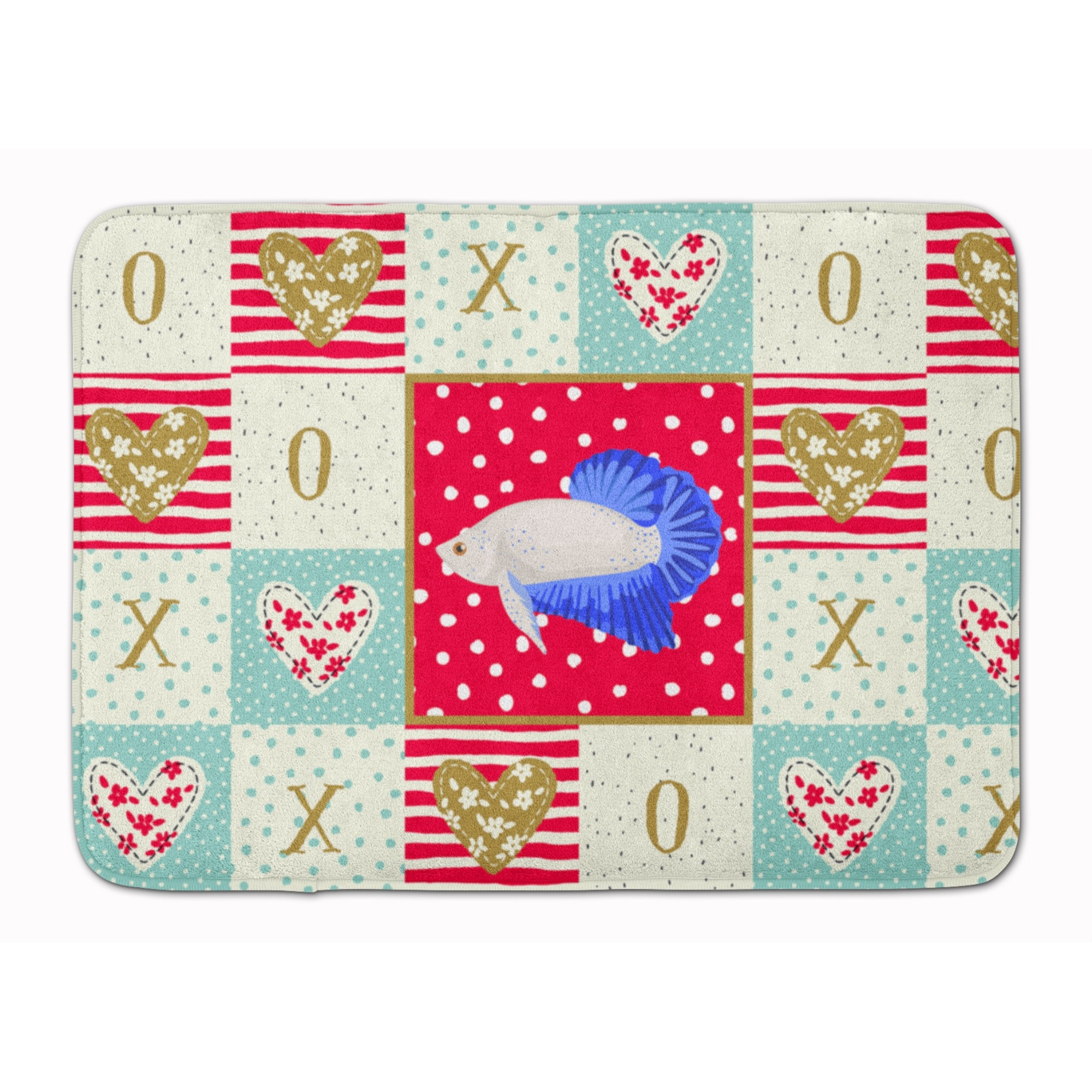 &quotCaroline's Treasures Plakat Betta Love Machine Washable Memory Foam Mat doormats, Multicolor"