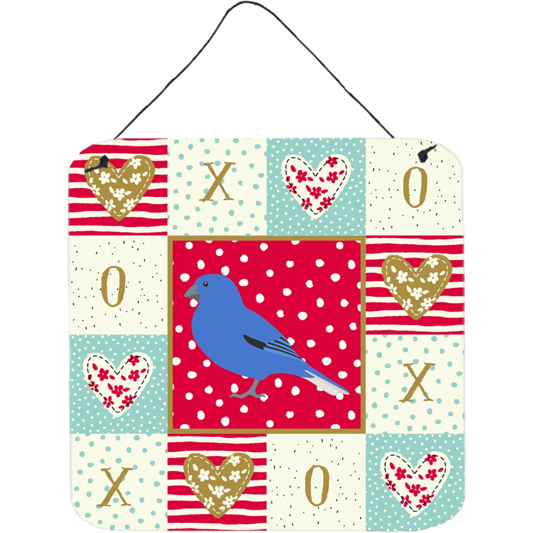 &quotCaroline's Treasures Bunting Love Door Hanging Prints wall-decor, Multicolor"