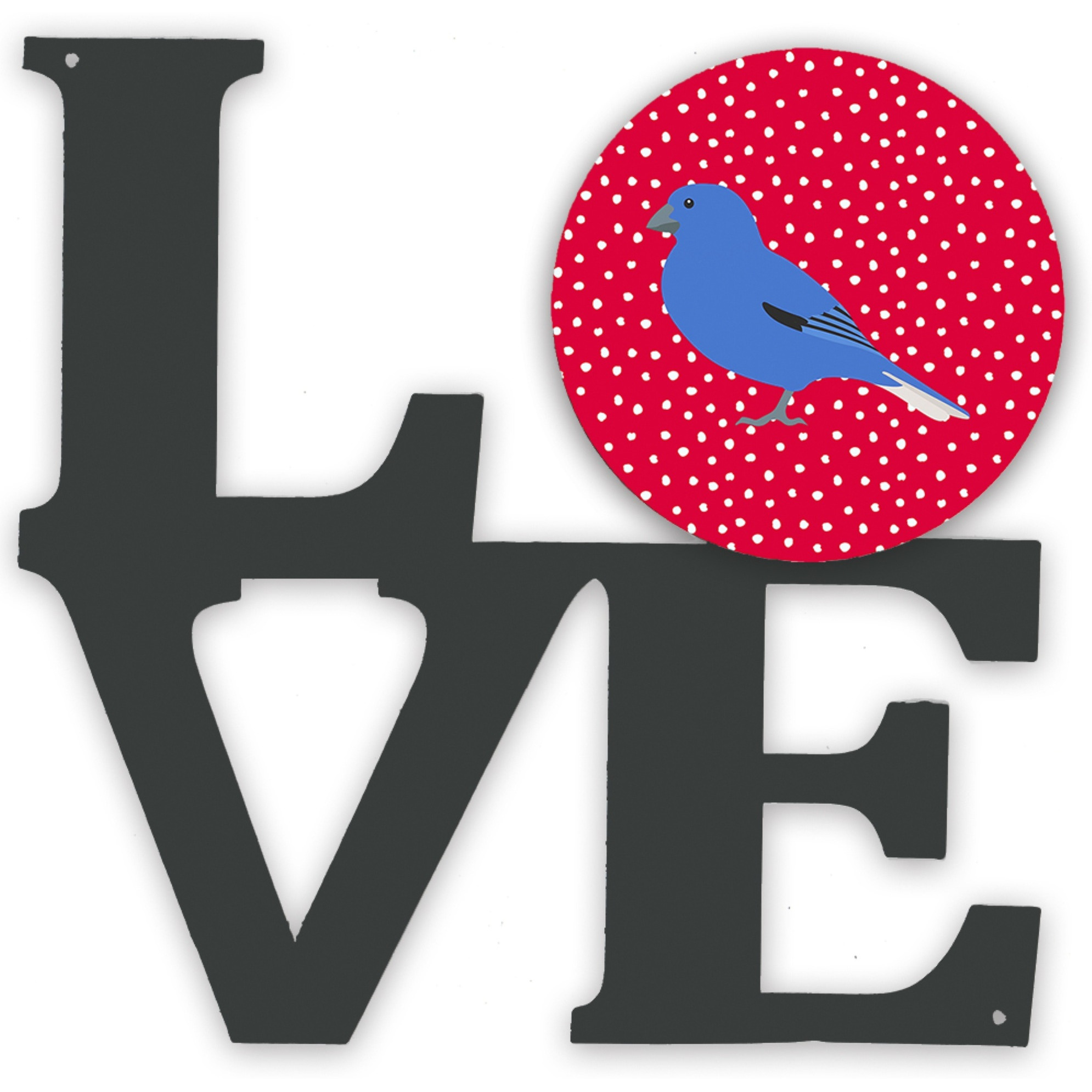 &quotCaroline's Treasures Bunting Metal Artwork Love wall-decor, Multicolor"