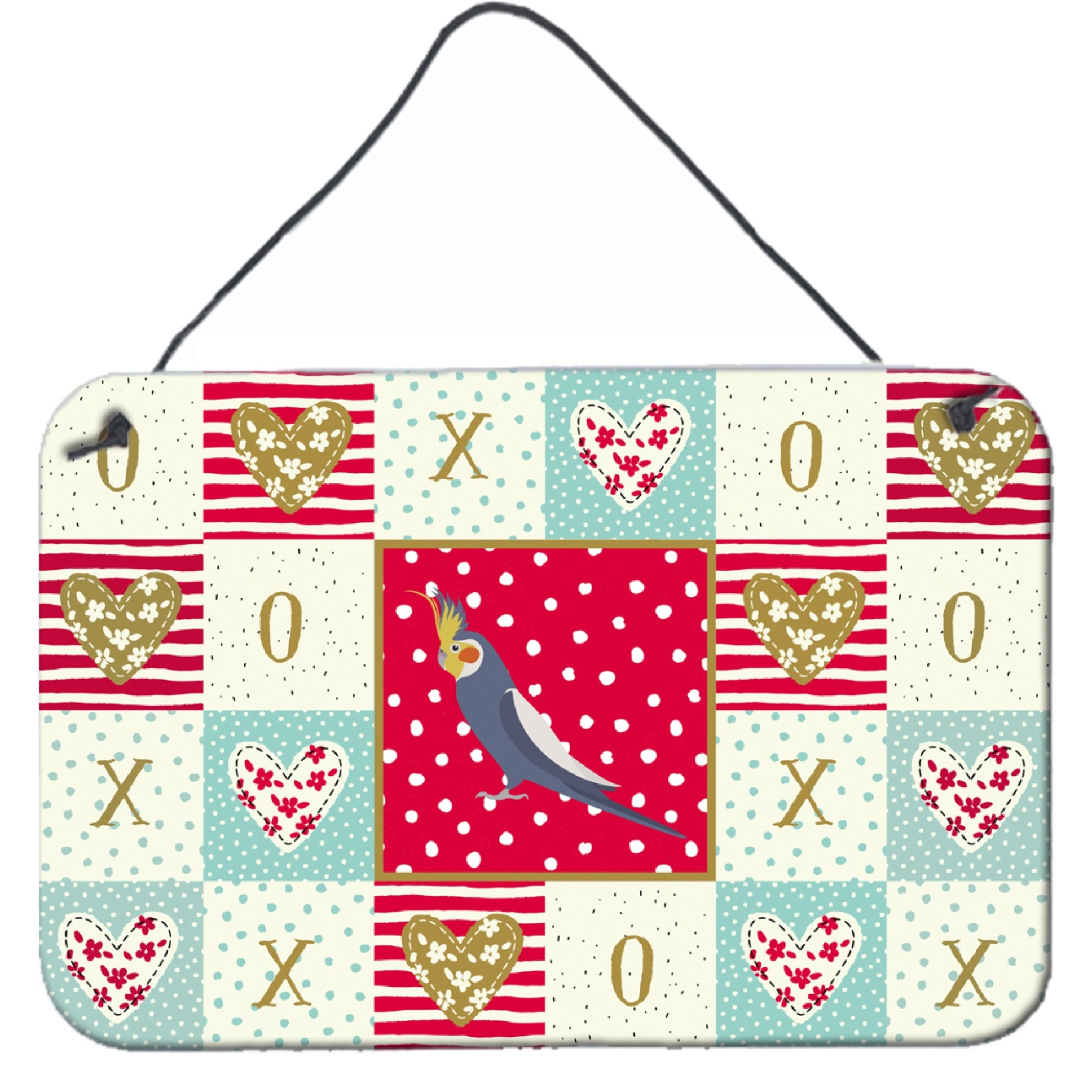 &quotCaroline's Treasures Cockatiel Love Door Hanging Prints wall-decor, Multicolor"