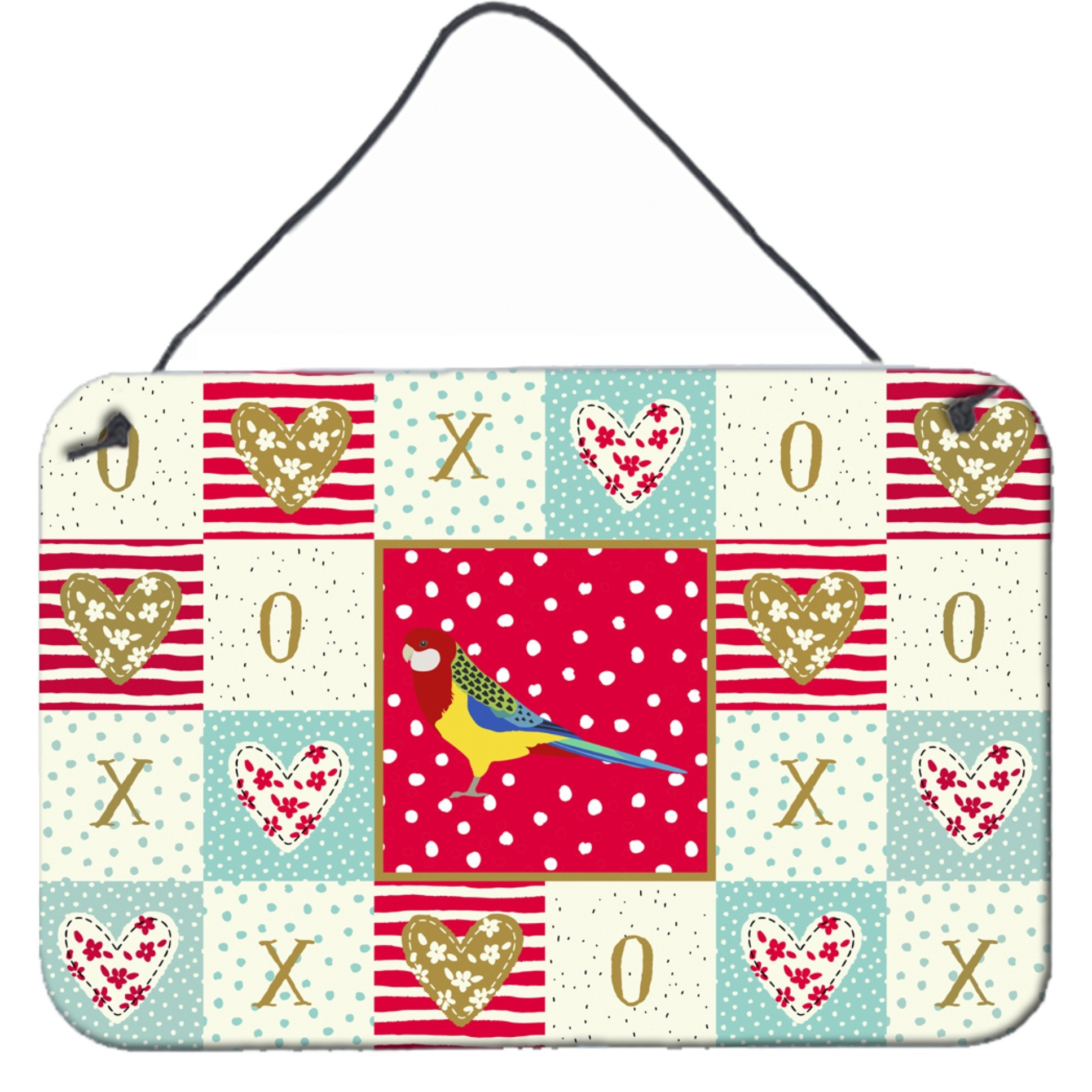 &quotCaroline's Treasures Rosella Love Door Hanging Prints wall-decor, Multicolor"