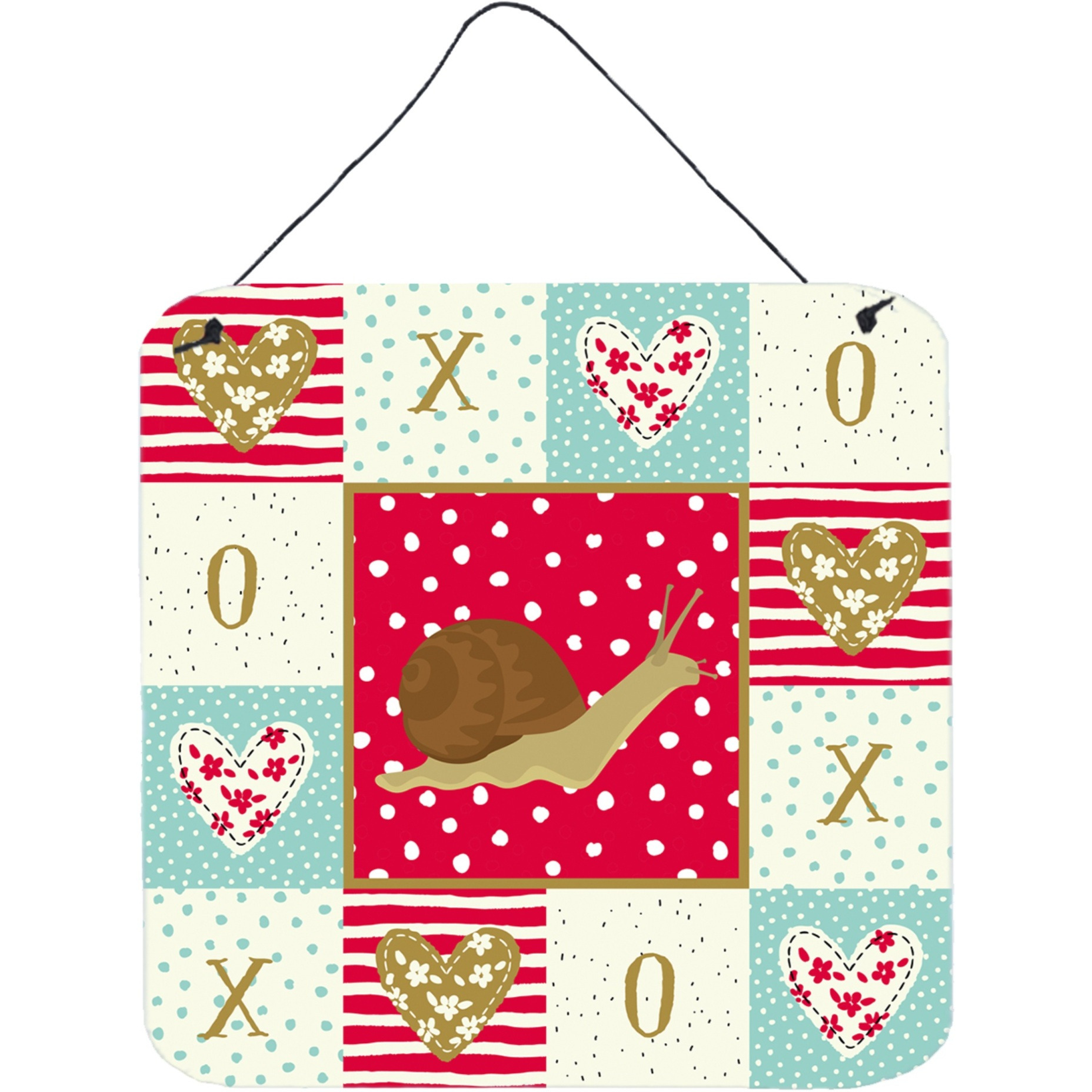 &quotCaroline's Treasures Garden Snail Door Hanging Prints wall-decor, Multicolor"