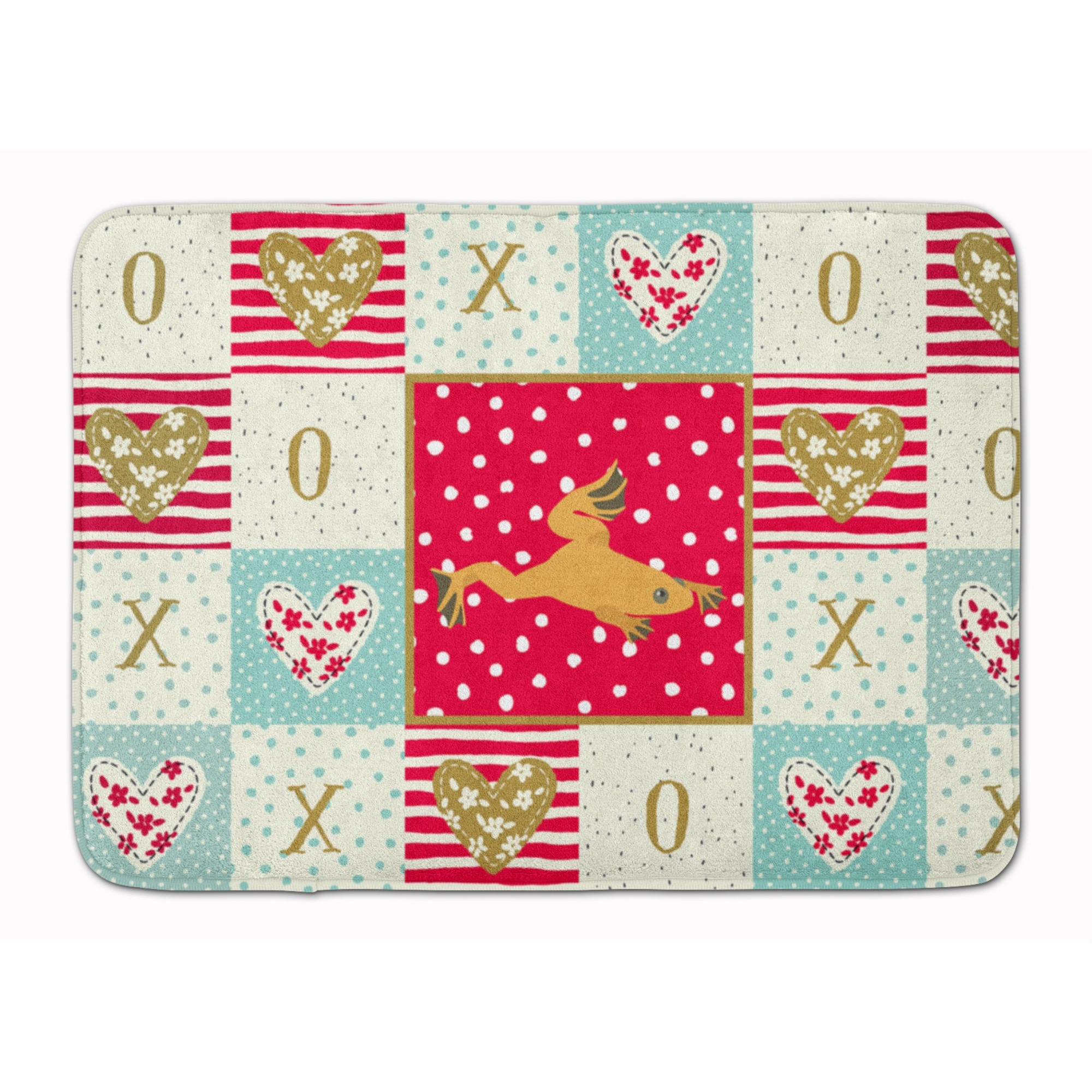 &quotCaroline's Treasures Aquarium Frog Machine Washable Memory Foam Mat doormats, Multicolor"