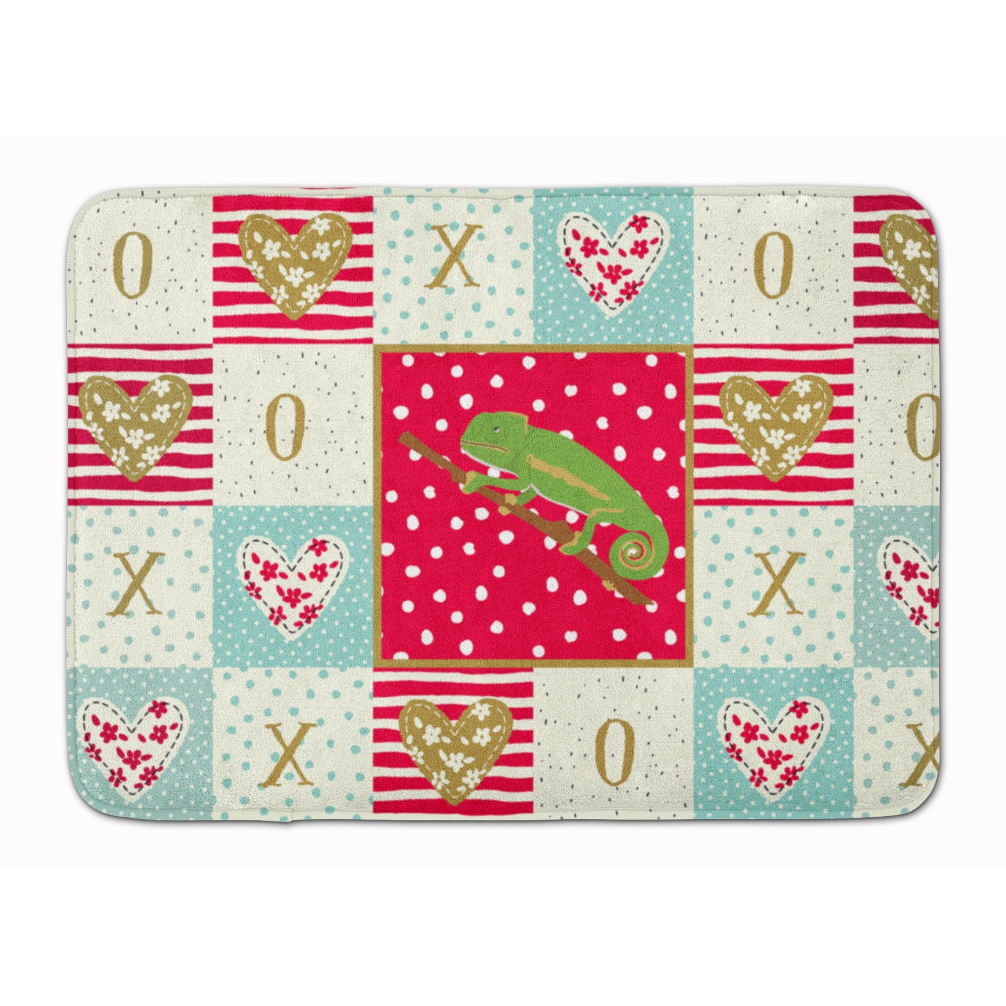 &quotCaroline's Treasures Chameleon Machine Washable Memory Foam Mat doormats, Multicolor"