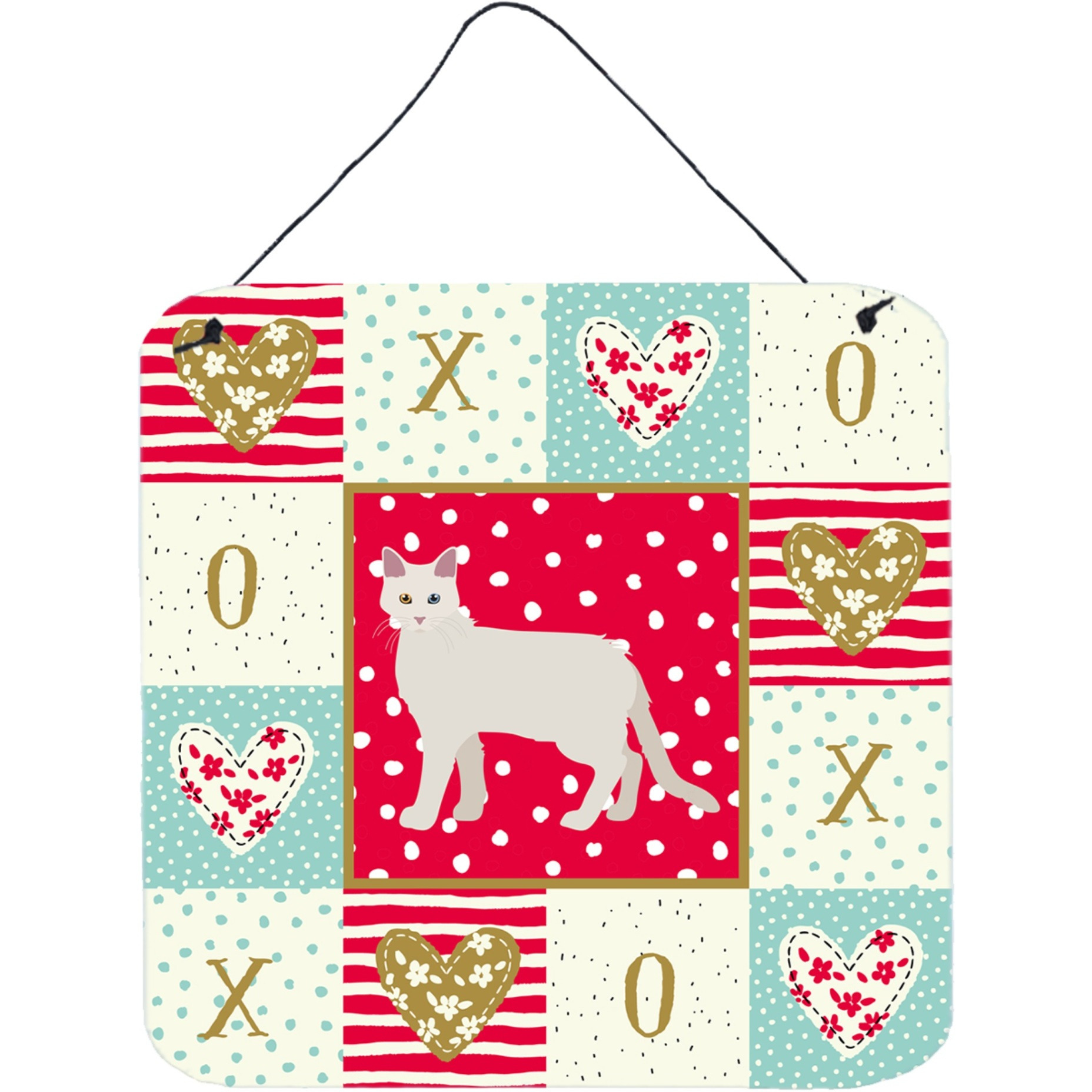 &quotCaroline's Treasures Aphrodite Giant 1 Cat Love Door Hanging Prints wall-decor, Multicolor"
