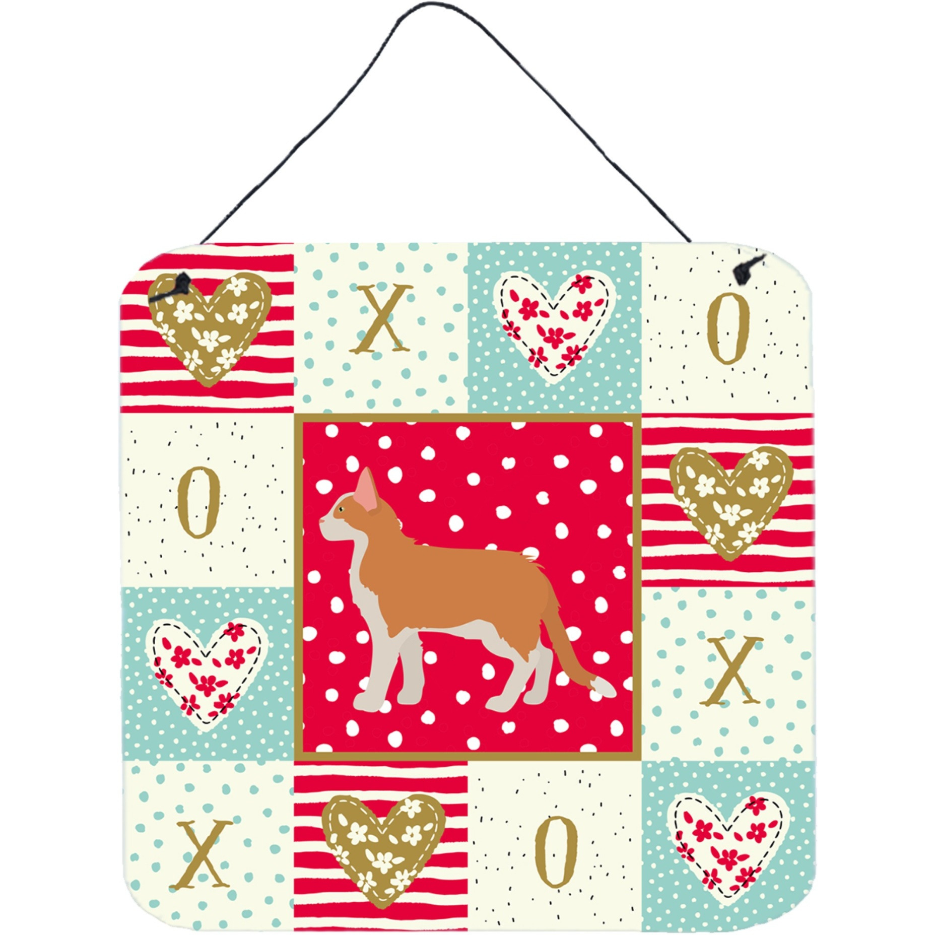 &quotCaroline's Treasures Aphrodite Giant 2 Cat Love Door Hanging Prints wall-decor, Multicolor"