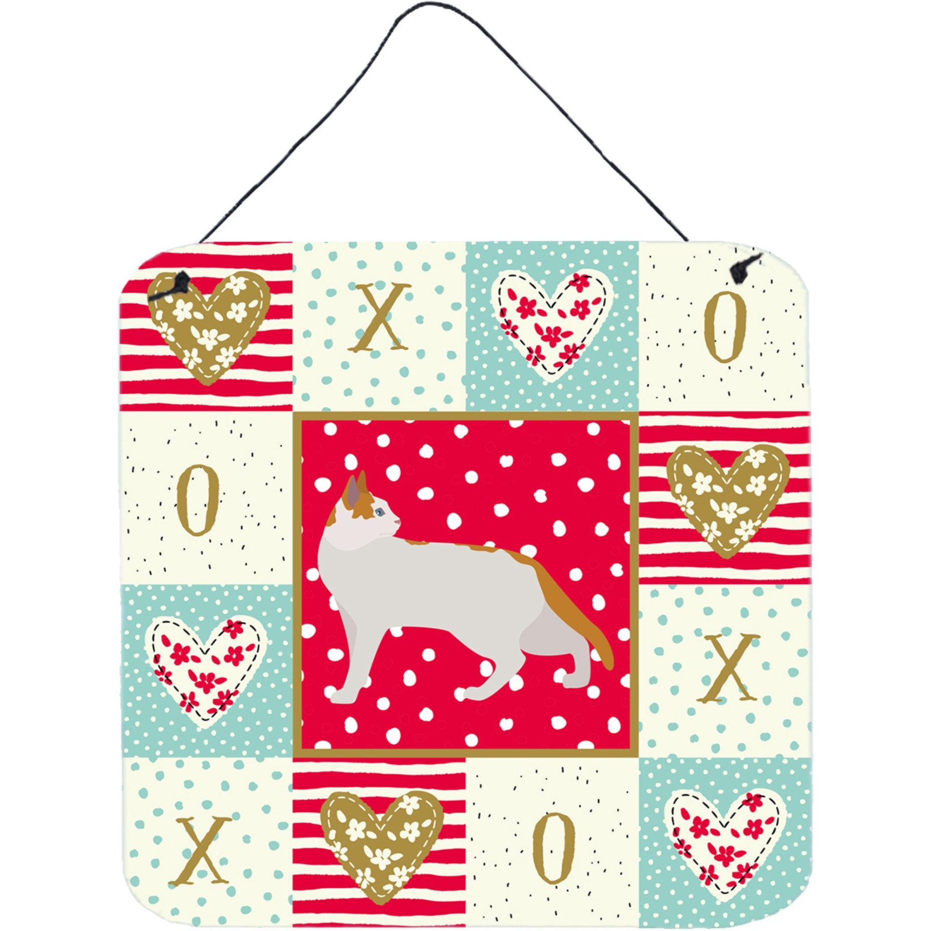 &quotCaroline's Treasures Arabian Mau Cat Love Door Hanging Prints wall-decor, Multicolor"