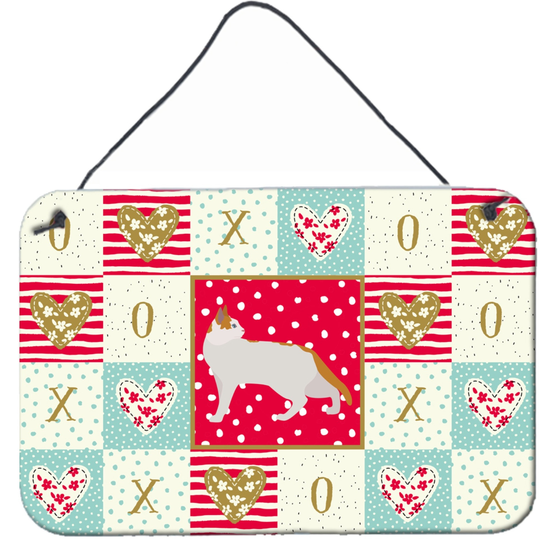 &quotCaroline's Treasures Arabian Mau Cat Love Door Hanging Prints wall-decor, Multicolor"
