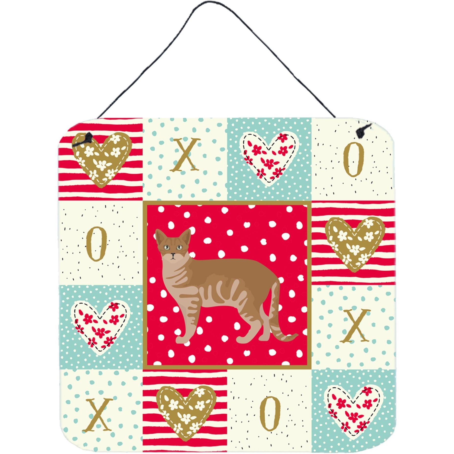 &quotCaroline's Treasures Australian Mist 1 Cat Love Door Hanging Prints wall-decor, Multicolor"