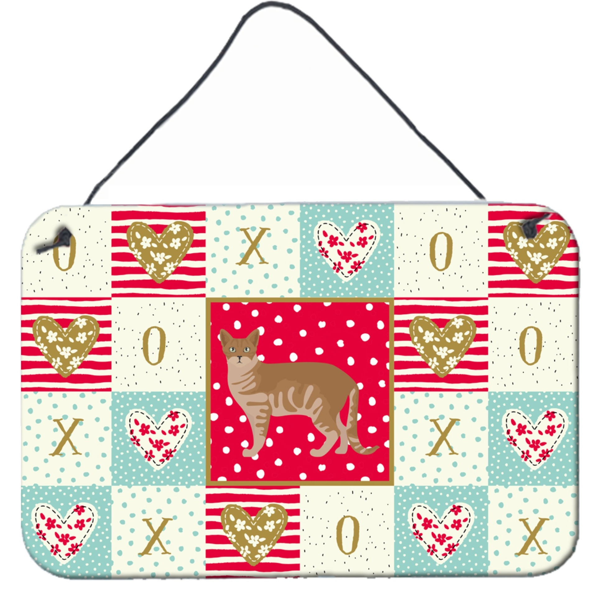&quotCaroline's Treasures Australian Mist 1 Cat Love Door Hanging Prints wall-decor, Multicolor"