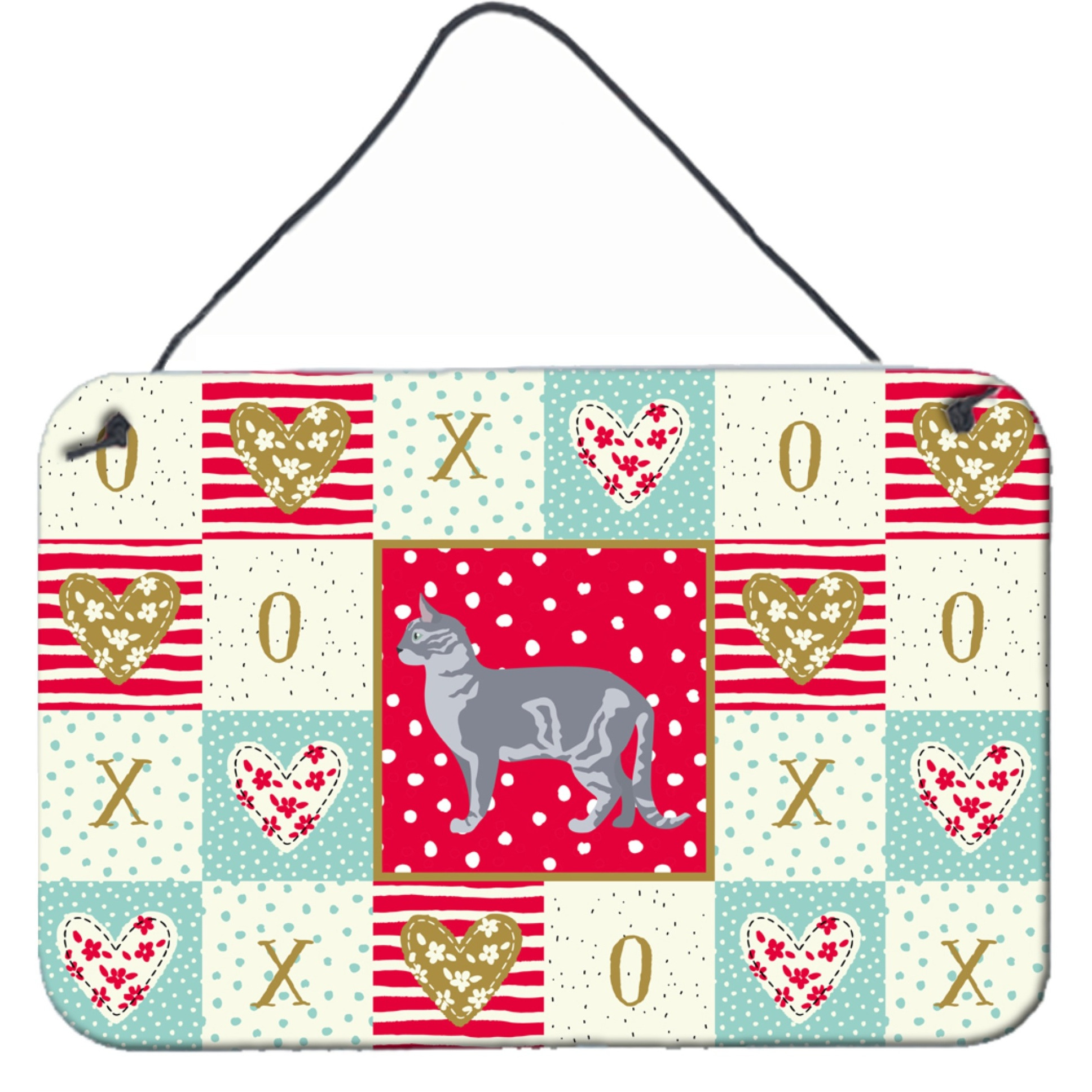 &quotCaroline's Treasures Australian Mist 2 Cat Love Door Hanging Prints wall-decor, Multicolor"