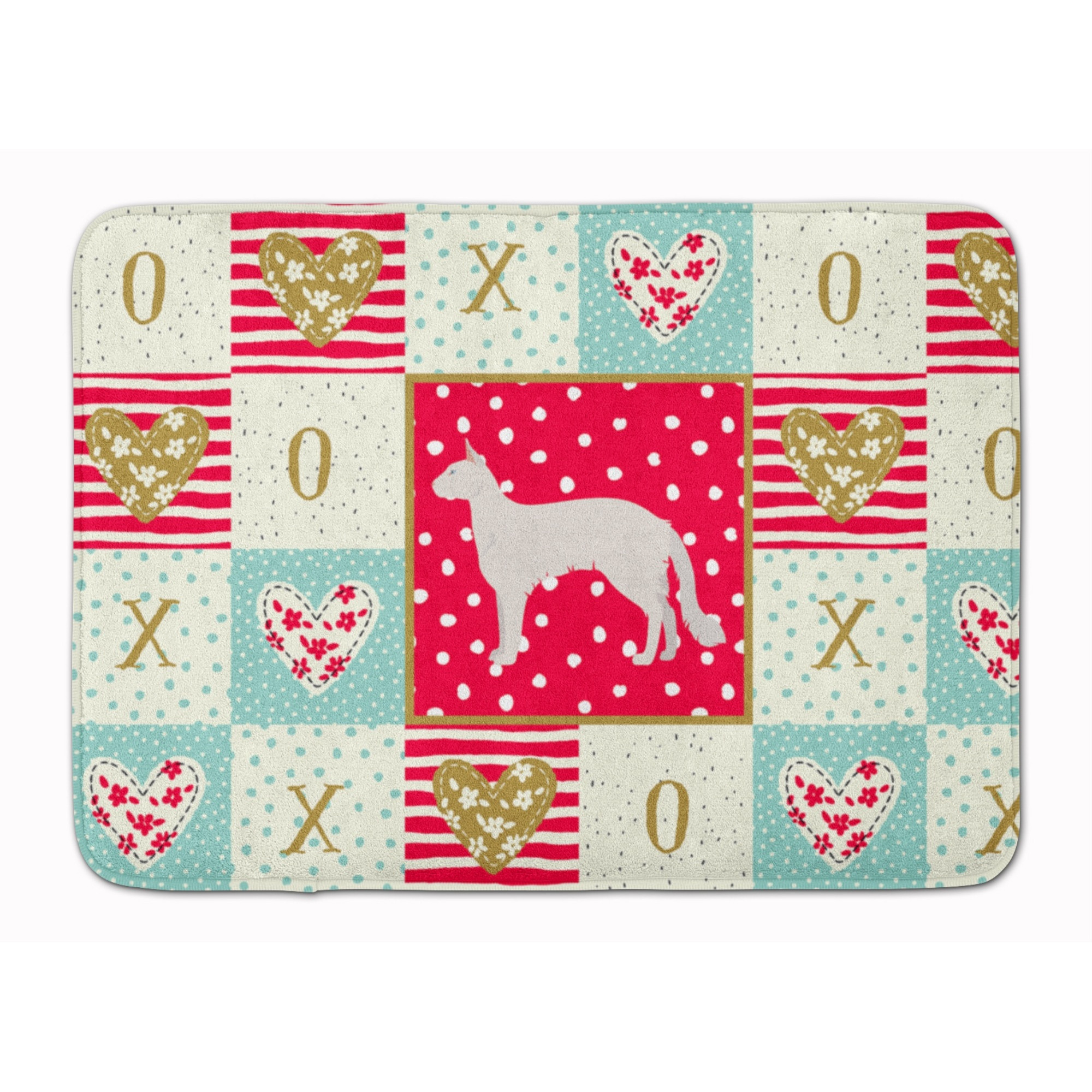 &quotCaroline's Treasures Balinese 2 Cat Love Machine Washable Memory Foam Mat doormats, Multicolor"