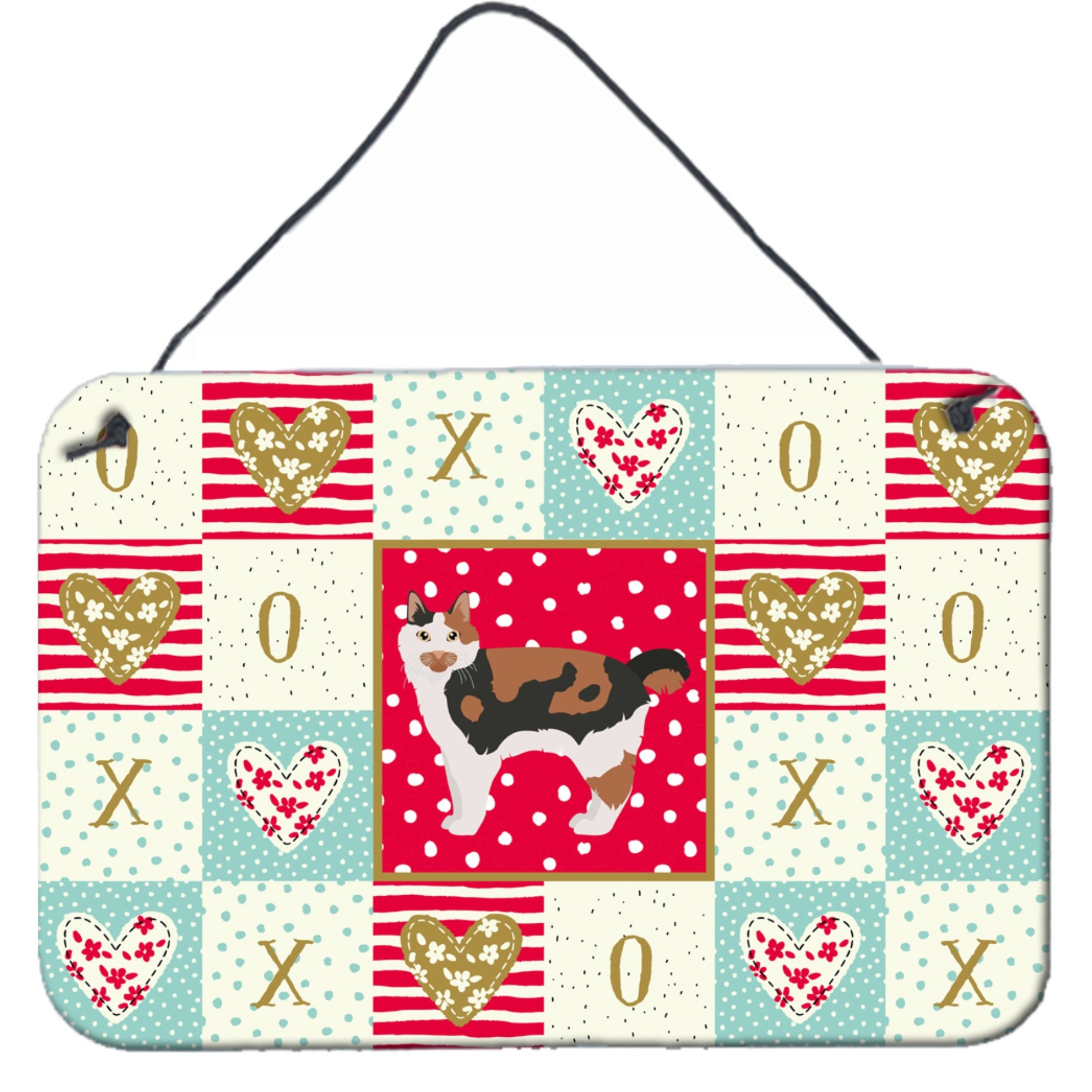 &quotCaroline's Treasures Cymric 2 Cat Love Door Hanging Prints wall-decor, Multicolor"