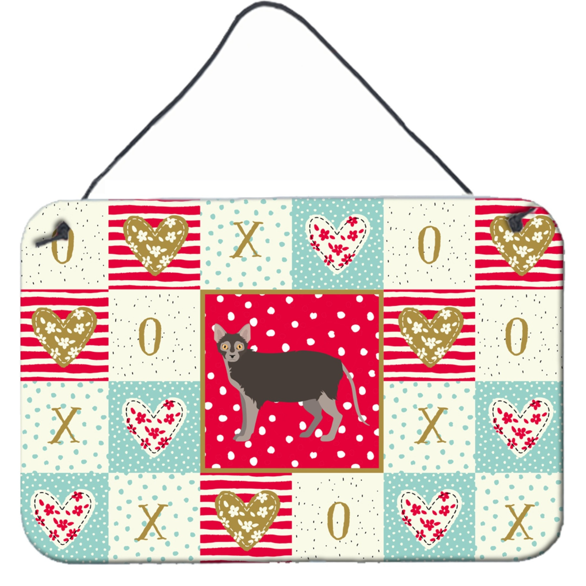 &quotCaroline's Treasures Lykoi 1 Cat Love Door Hanging Prints wall-decor, Multicolor"