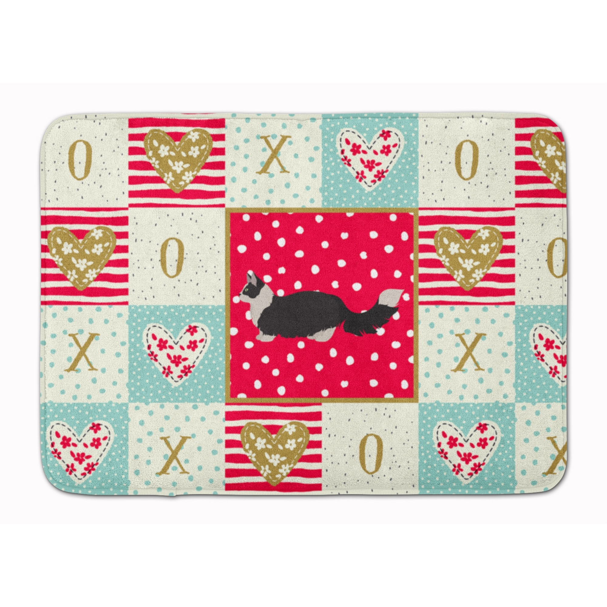 &quotCaroline's Treasures Napoleon 2 Cat Love Machine Washable Memory Foam Mat doormats, Multicolor"