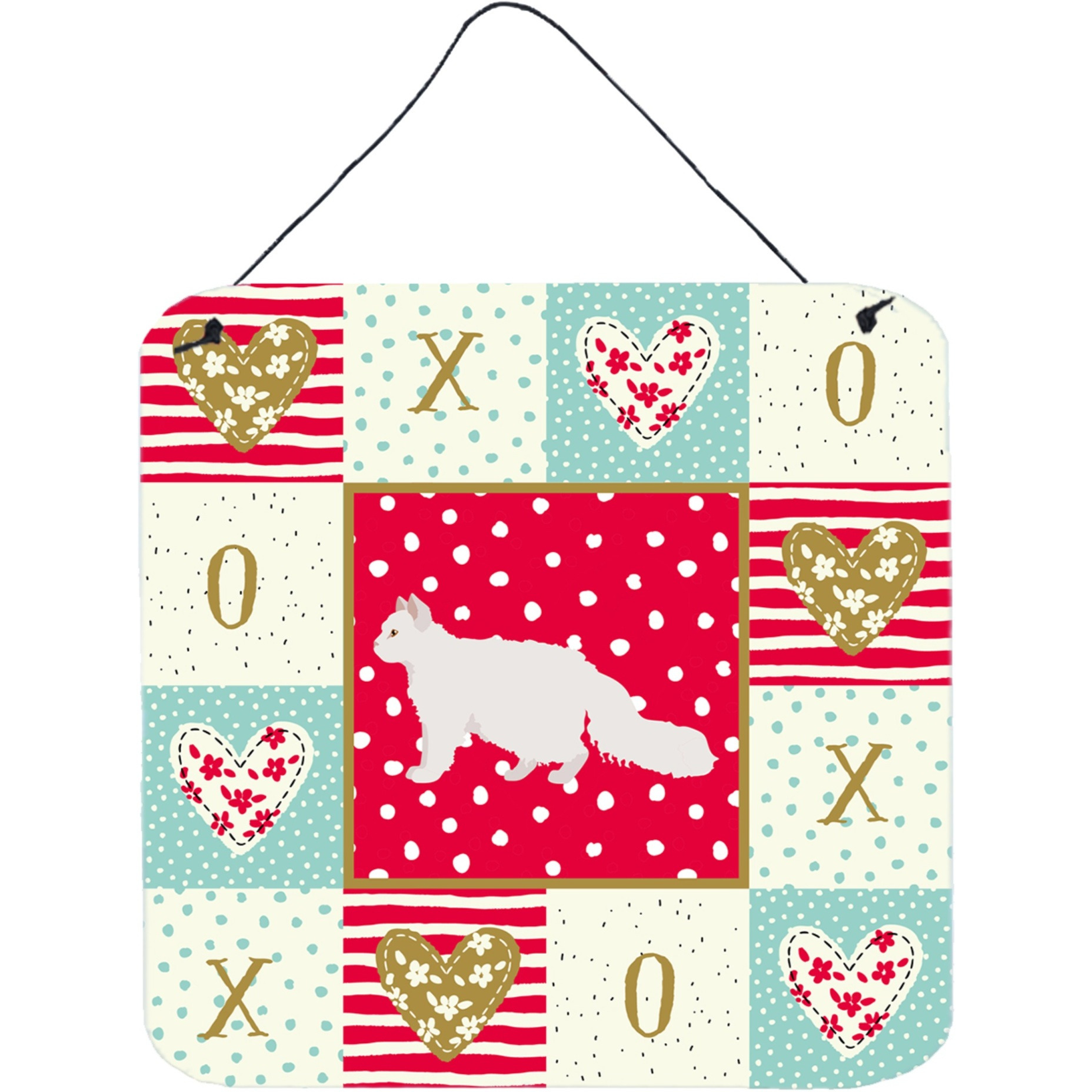 &quotCaroline's Treasures Oregon Rex 2 Cat Love Door Hanging Prints wall-decor, Multicolor"