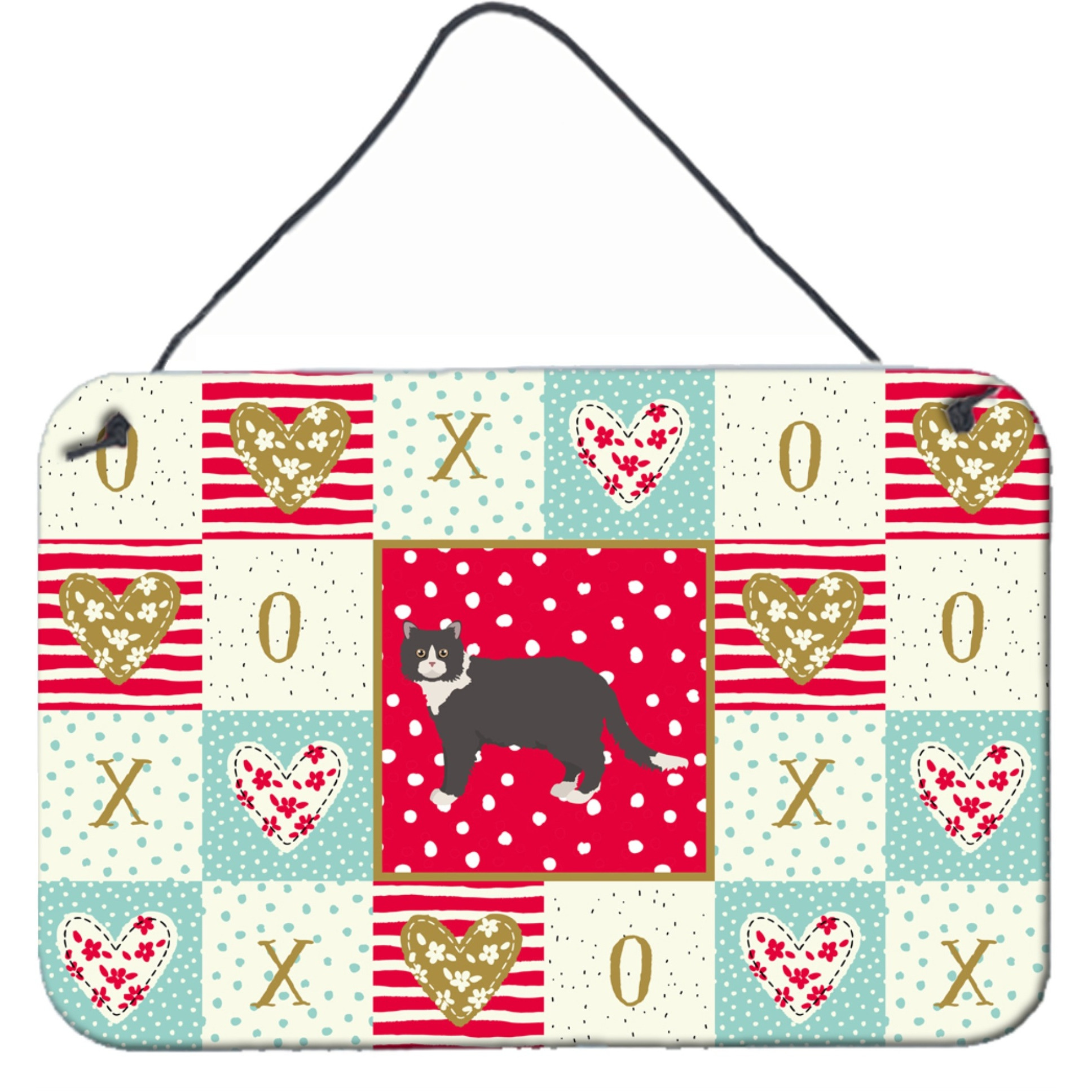 &quotCaroline's Treasures Poodle 1 Cat Love Door Hanging Prints wall-decor, Multicolor"