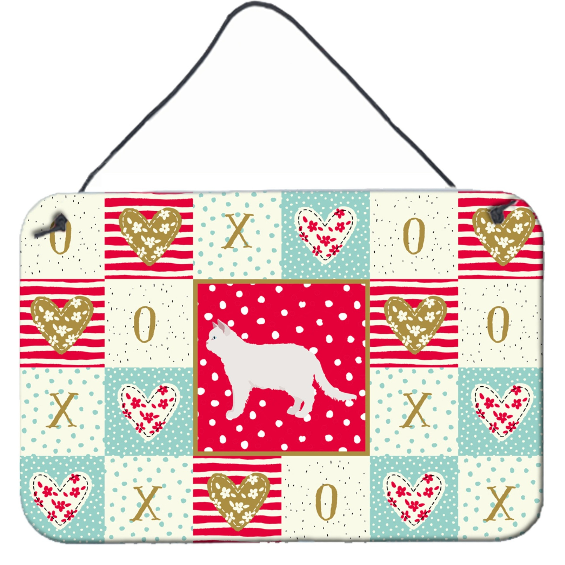 &quotCaroline's Treasures Poodle 2 Cat Love Door Hanging Prints wall-decor, Multicolor"