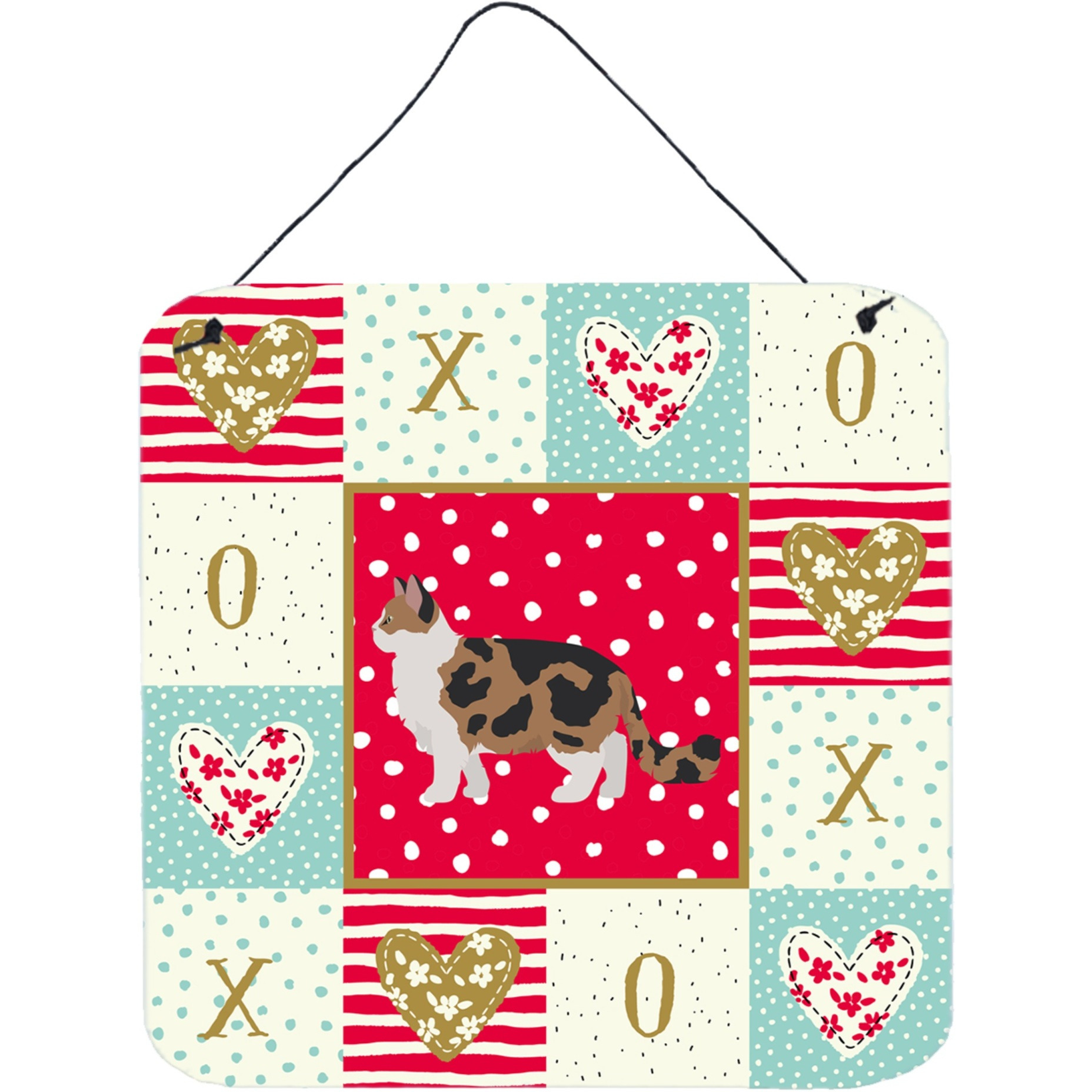 &quotCaroline's Treasures Ragamuffin 2 Cat Love Door Hanging Prints wall-decor, Multicolor"