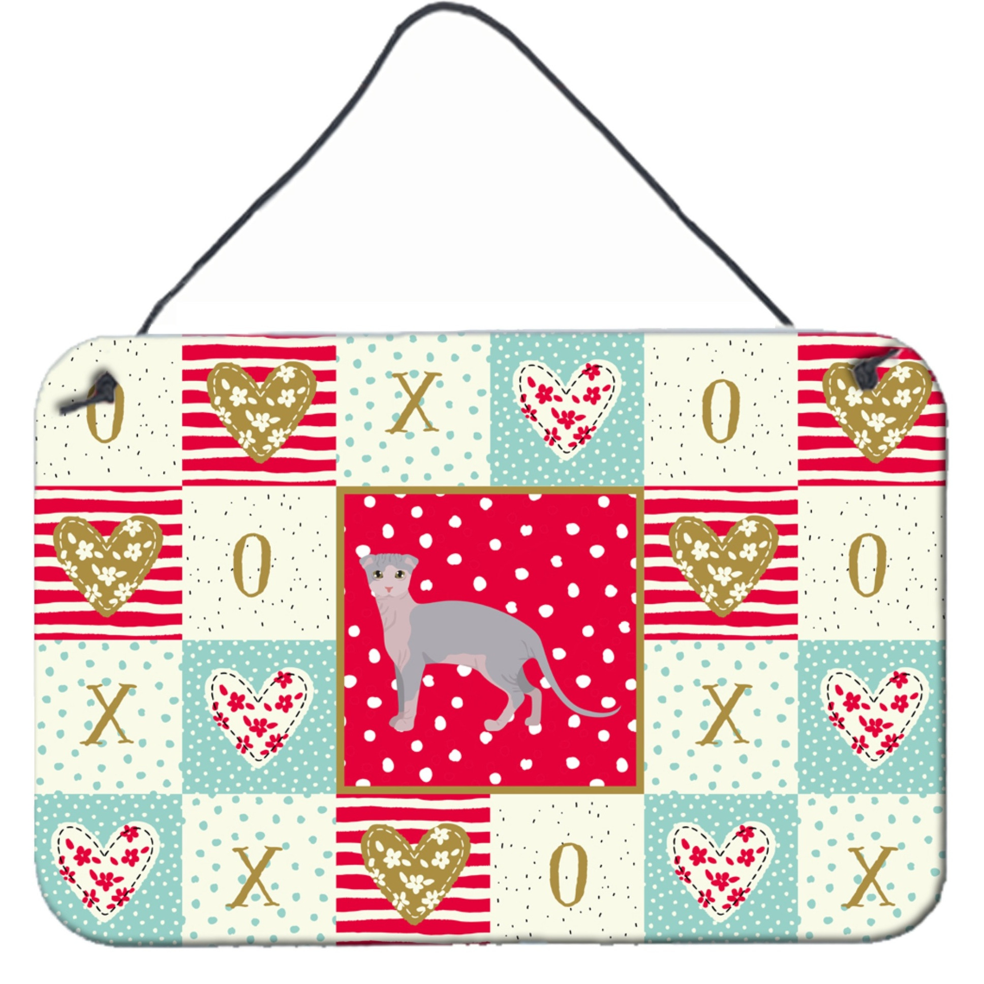 &quotCaroline's Treasures Ukrainian Levkoy Cat Love Door Hanging Prints wall-decor, Multicolor"