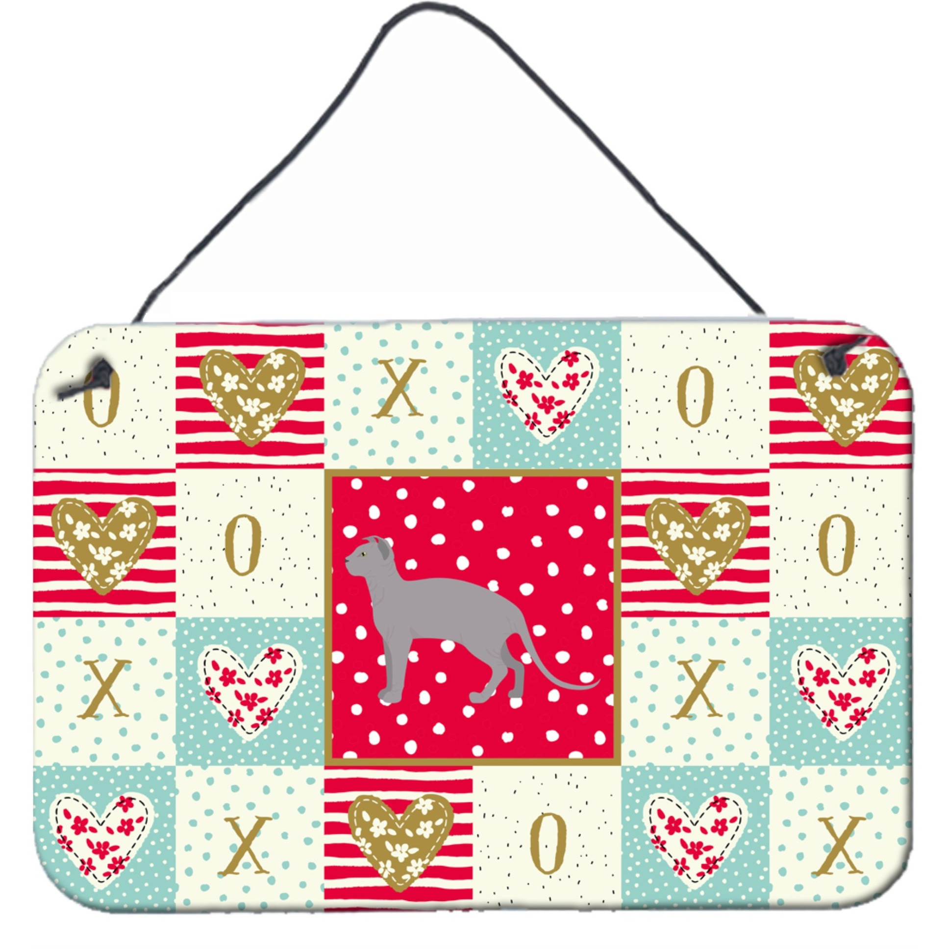 &quotCaroline's Treasures Ukrainian Levkoy 2 Cat Love Door Hanging Prints wall-decor, Multicolor"