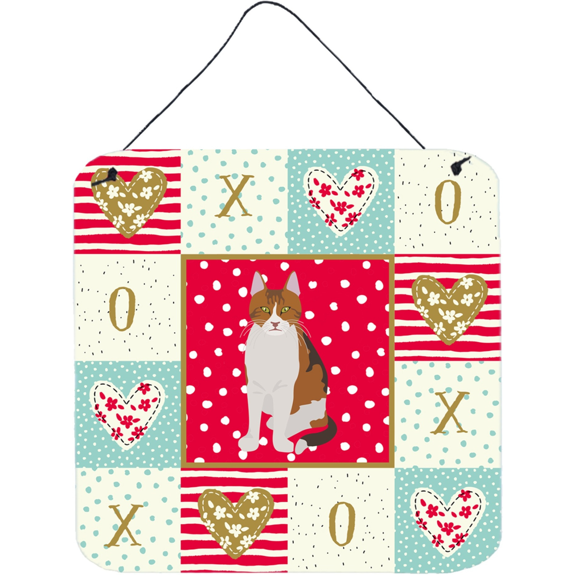 &quotCaroline's Treasures Aegean Cat Love Door Hanging Prints wall-decor, Multicolor"