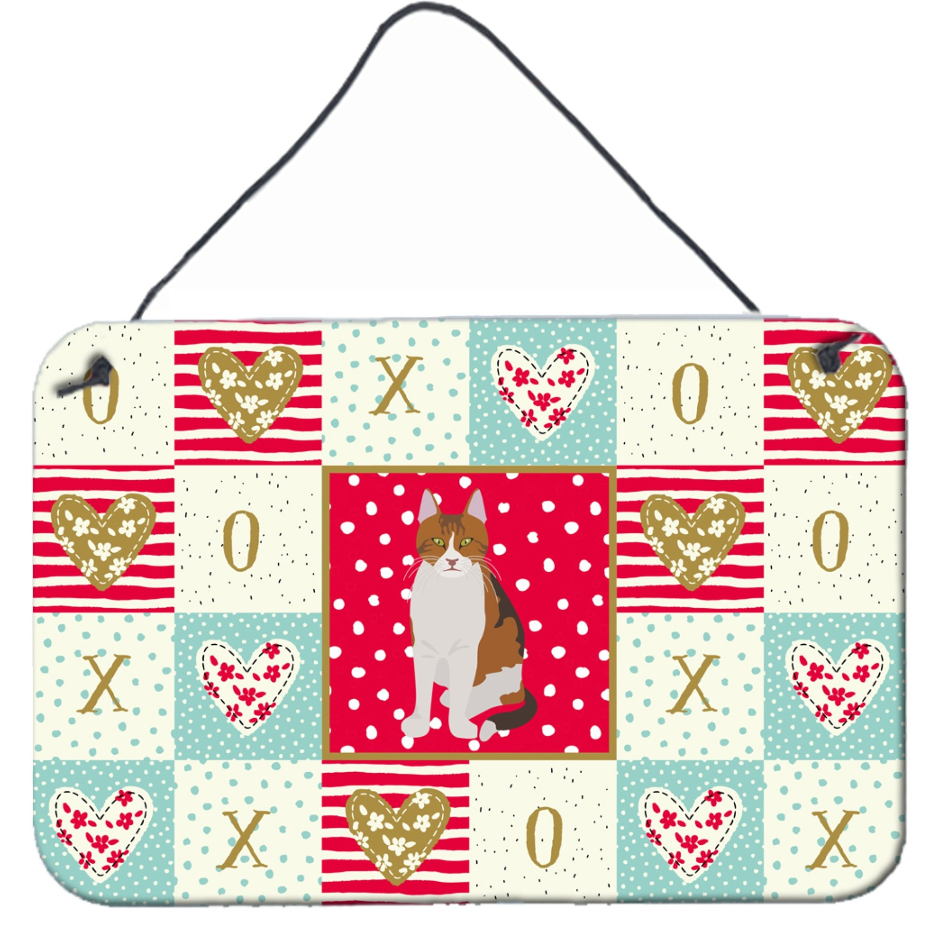 &quotCaroline's Treasures Aegean Cat Love Door Hanging Prints wall-decor, Multicolor"