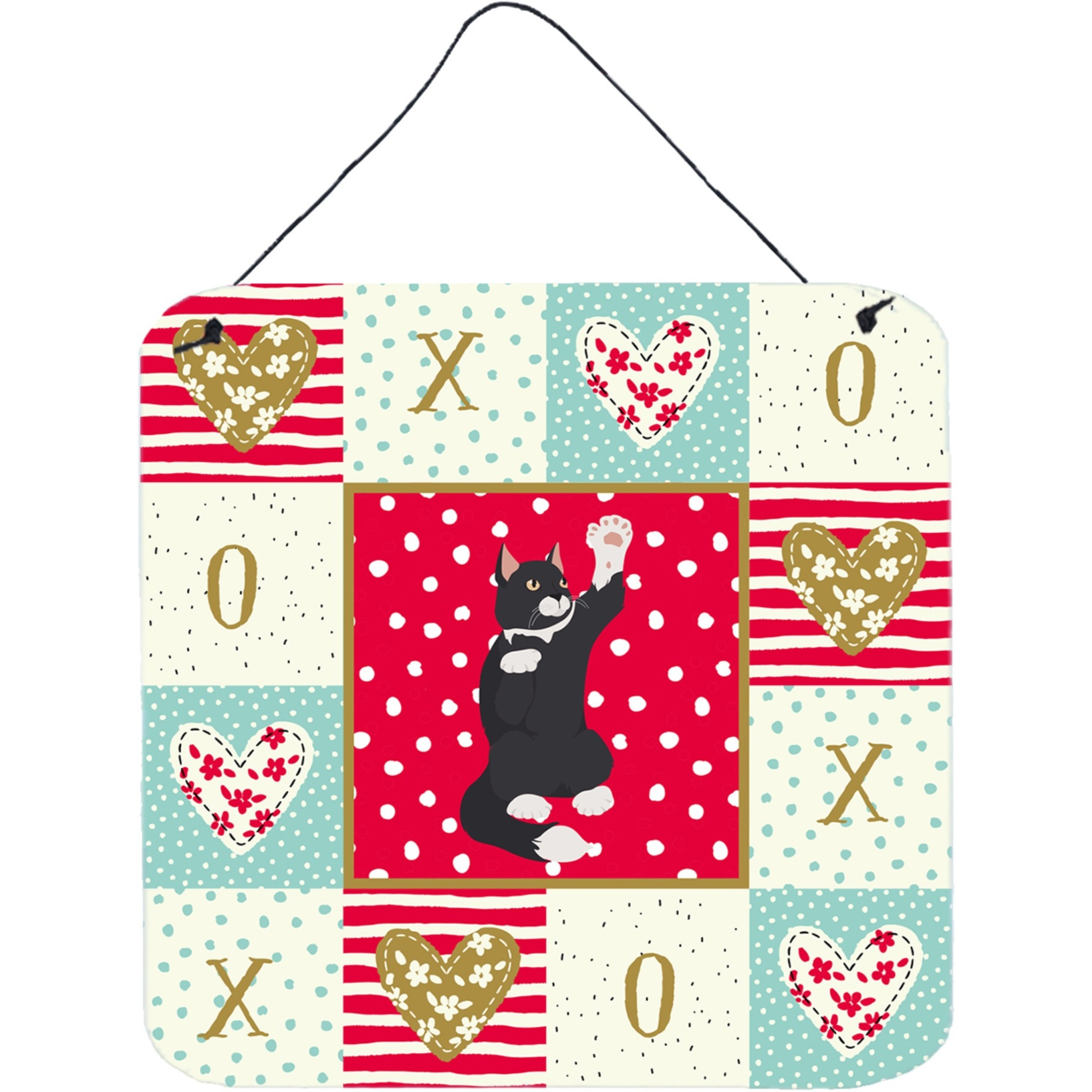 &quotCaroline's Treasures American Polydactyl Cat Love Door Hanging Prints wall-decor, Multicolor"