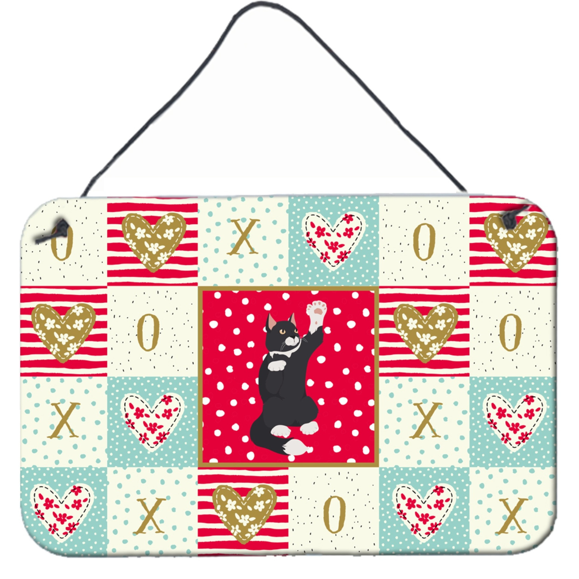 &quotCaroline's Treasures American Polydactyl Cat Love Door Hanging Prints wall-decor, Multicolor"
